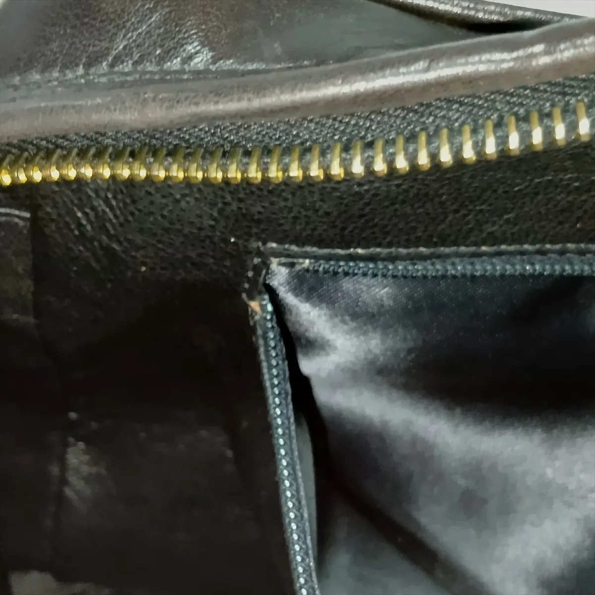 Matelassé Lambskin Chain Shoulder Bag, Black with Gold Hardware, Item No. 1952031 (Serial Number 1) — view 13