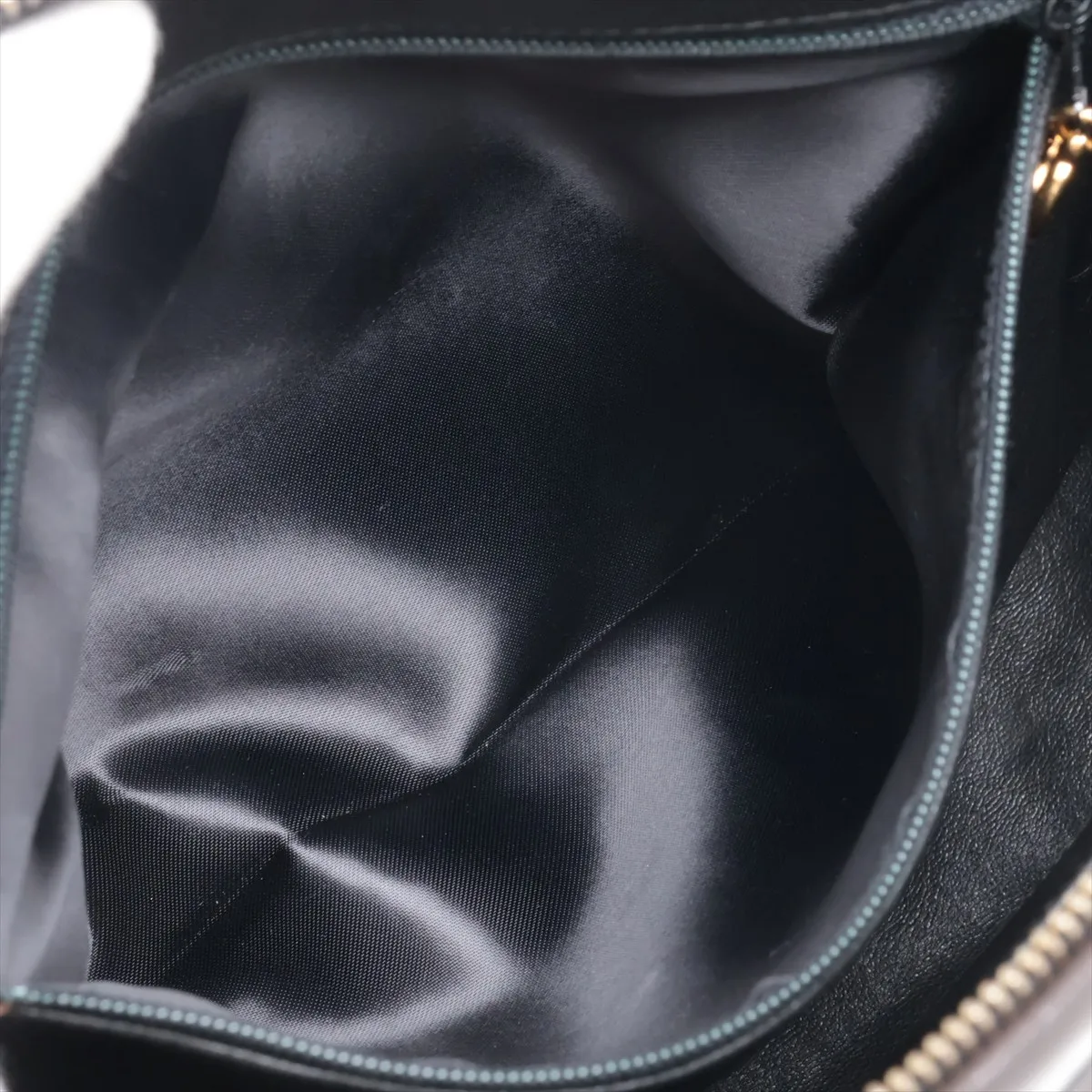 Matelassé Lambskin Chain Shoulder Bag, Black with Gold Hardware, Item No. 1952031 (Serial Number 1) — view 7
