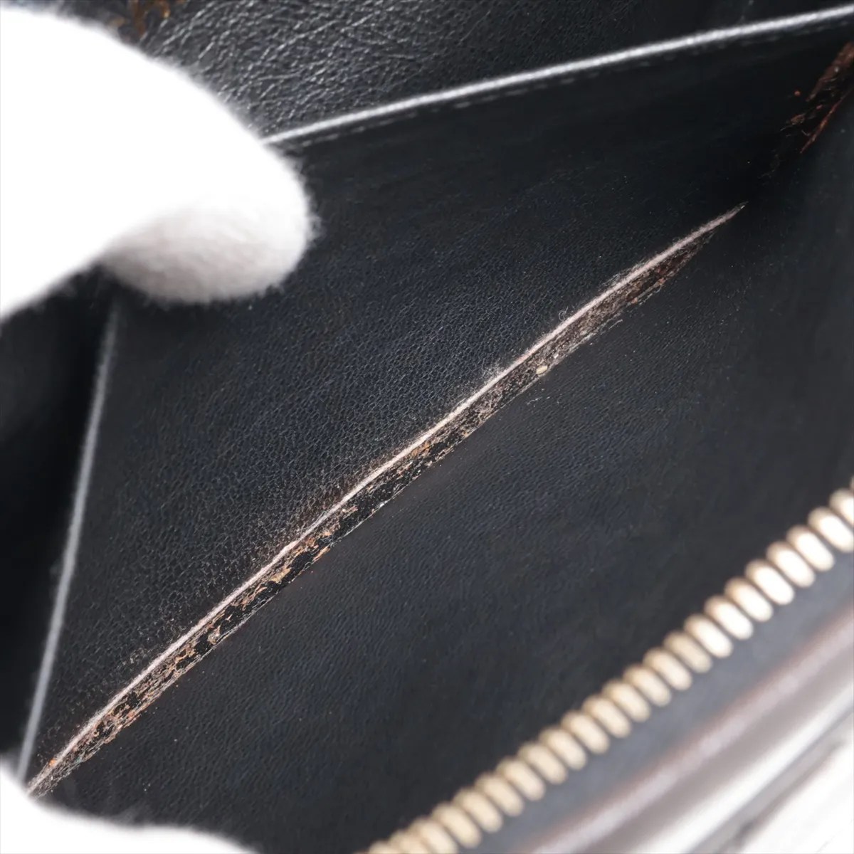 Matelassé Lambskin Chain Shoulder Bag, Black with Gold Hardware, Item No. 1952031 (Serial Number 1) — view 9