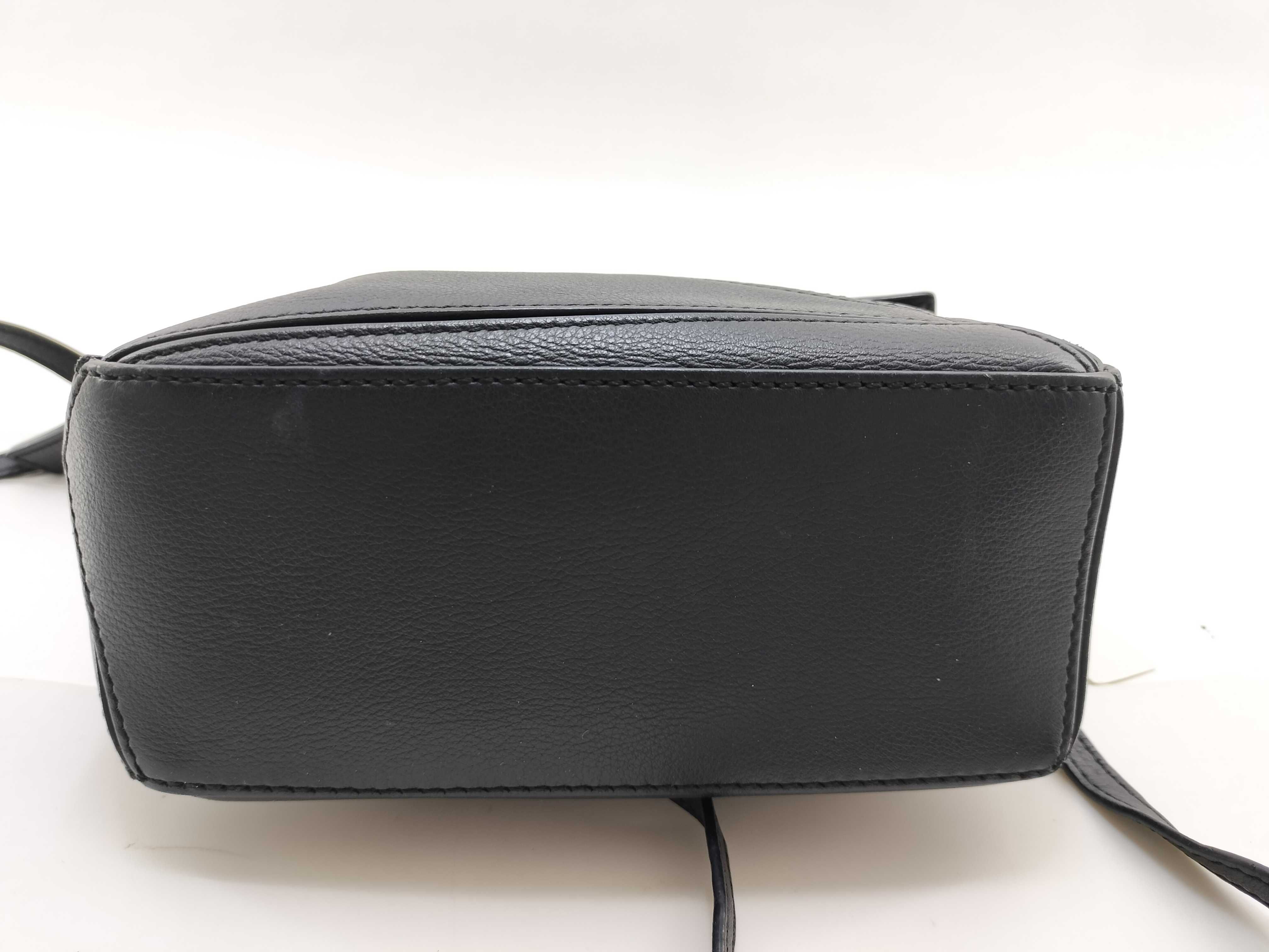 HK- Puzzle Mini Leather Black Shoulder Bag (Handbag) — view 4
