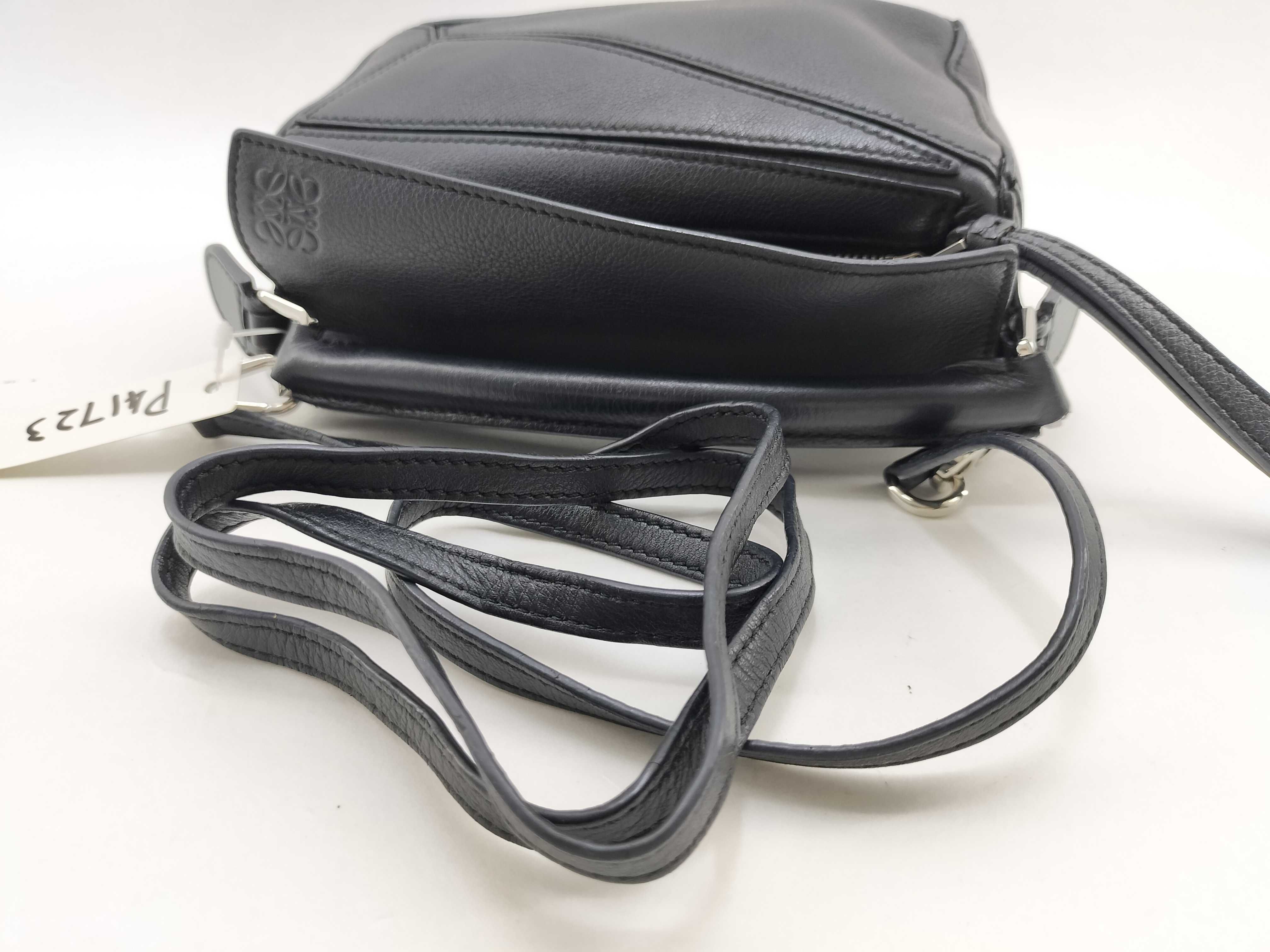 HK- Puzzle Mini Leather Black Shoulder Bag (Handbag) — view 7