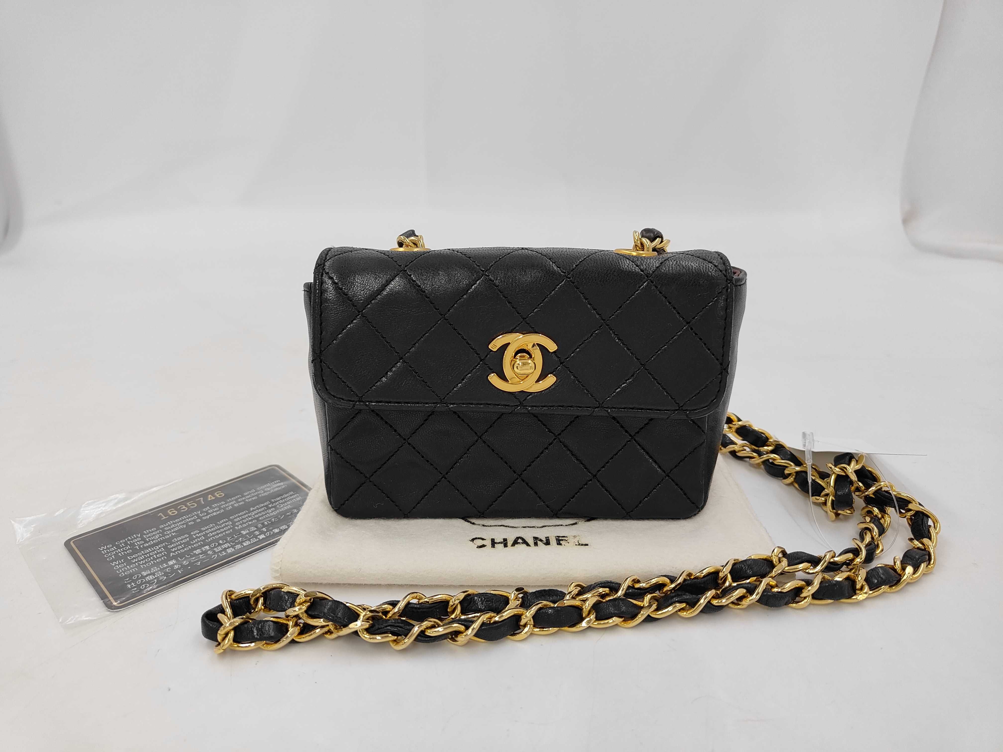 Lambskin Mini Matelassé Chain Shoulder Bag