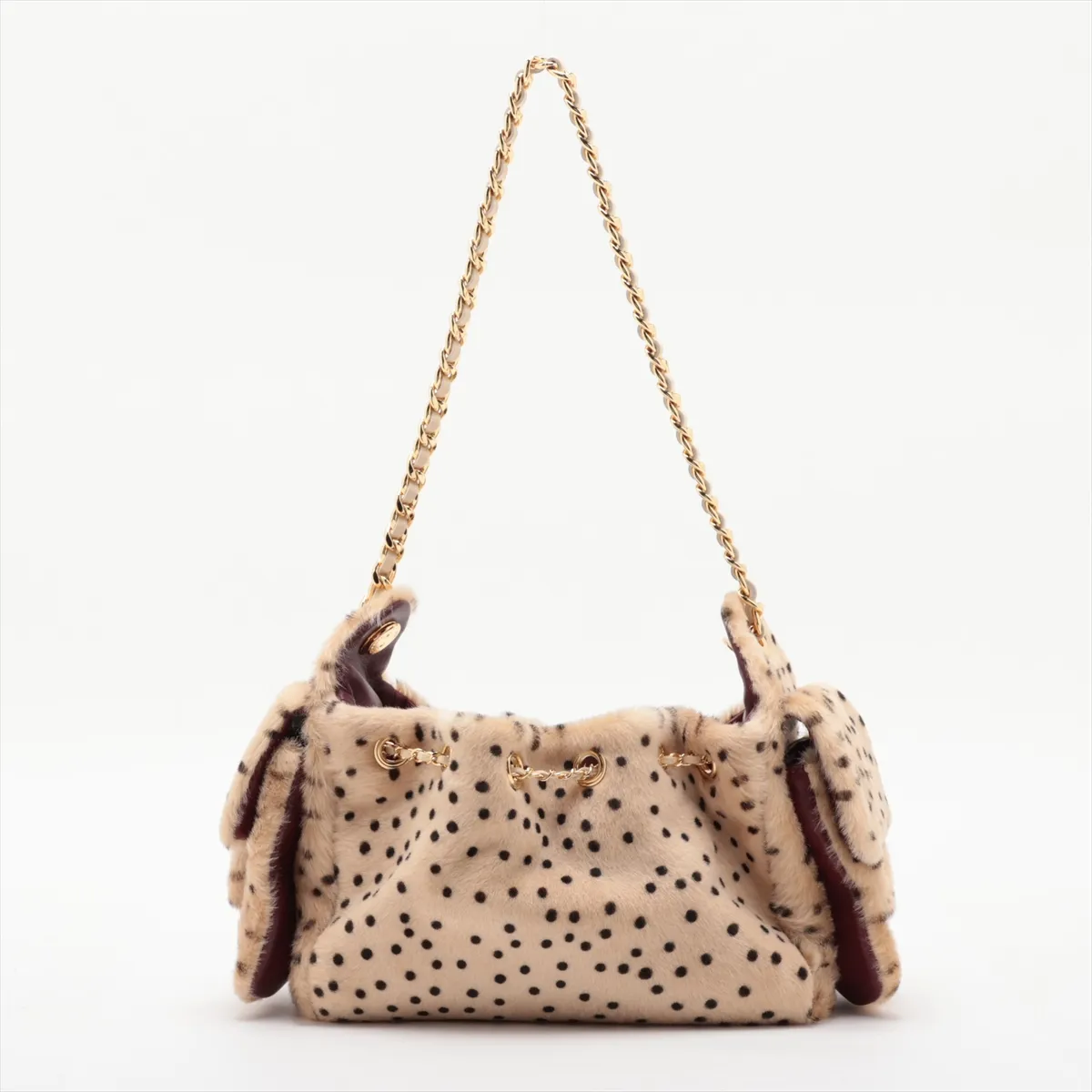 [Individually packaged] Chanel 25 Mini Calf Hair Shoulder Bag, Beige, Gold Hardware, CXHPH1HC, Random Plate, AS5631 — view 2