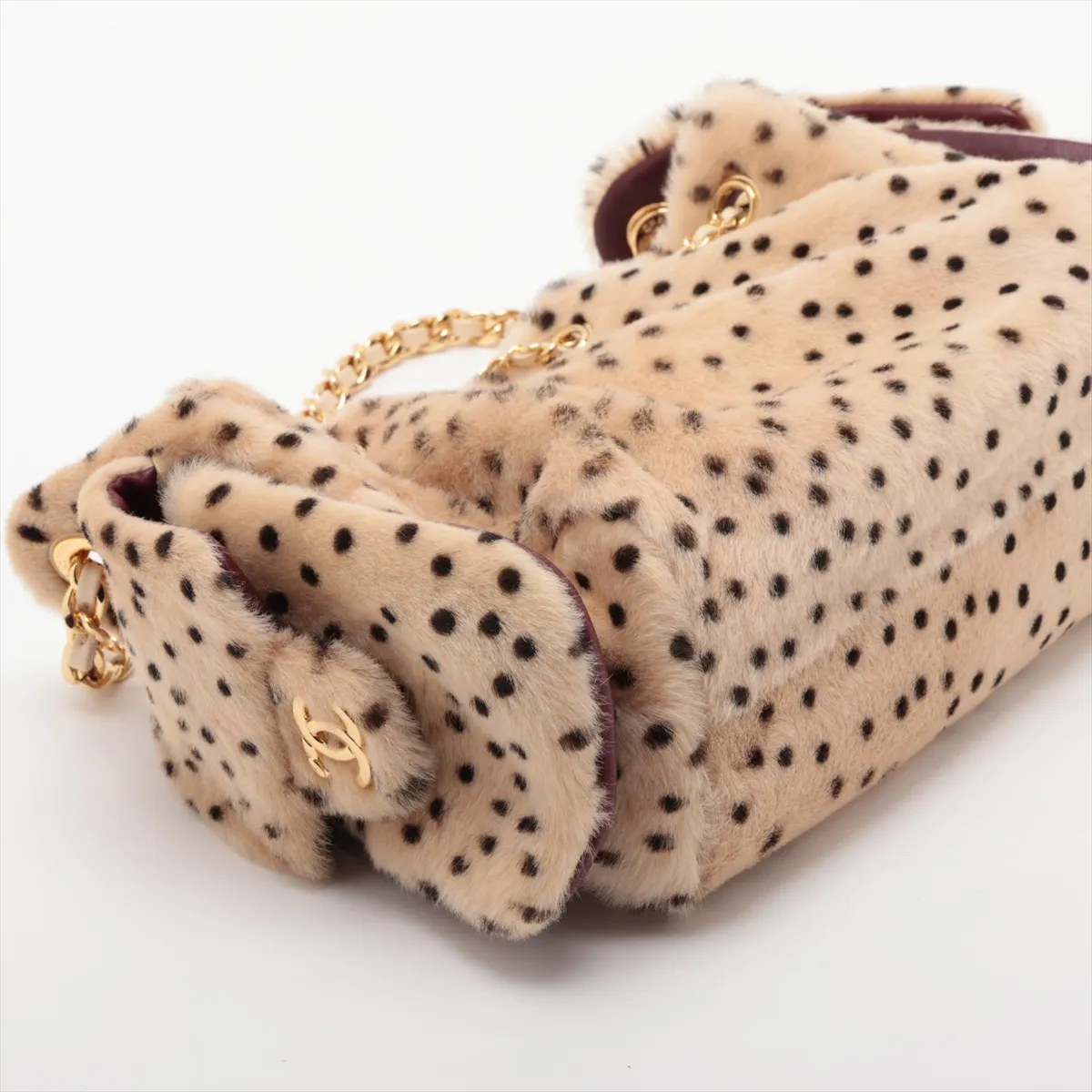 [Individually packaged] Chanel 25 Mini Calf Hair Shoulder Bag, Beige, Gold Hardware, CXHPH1HC, Random Plate, AS5631 — view 4