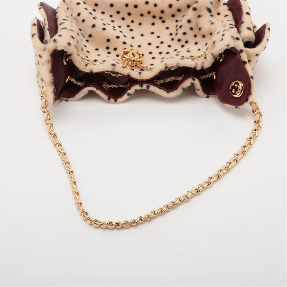 [Individually packaged] Chanel 25 Mini Calf Hair Shoulder Bag, Beige, Gold Hardware, CXHPH1HC, Random Plate, AS5631 — view 5