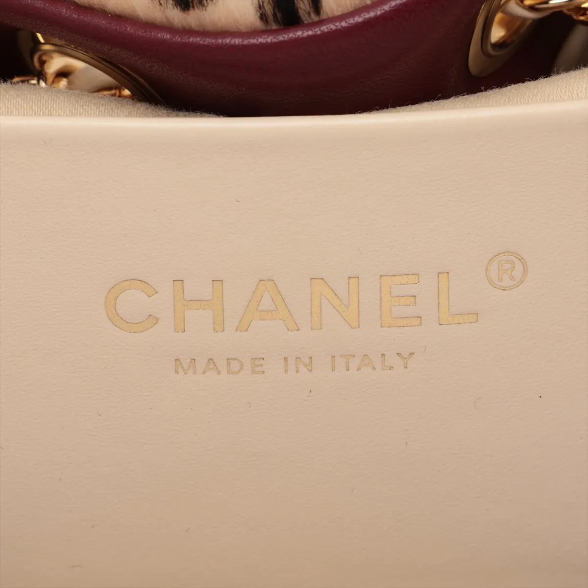 [Individually packaged] Chanel 25 Mini Calf Hair Shoulder Bag, Beige, Gold Hardware, CXHPH1HC, Random Plate, AS5631 — view 9