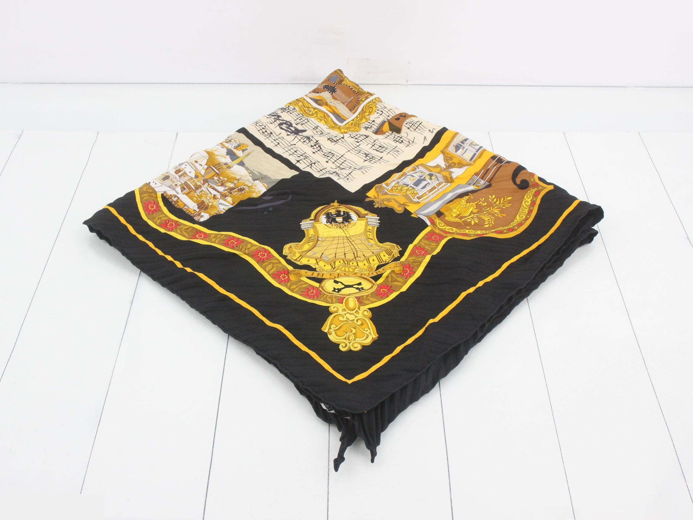 Hermès Carre 90 Scarf, Pleated — view 2
