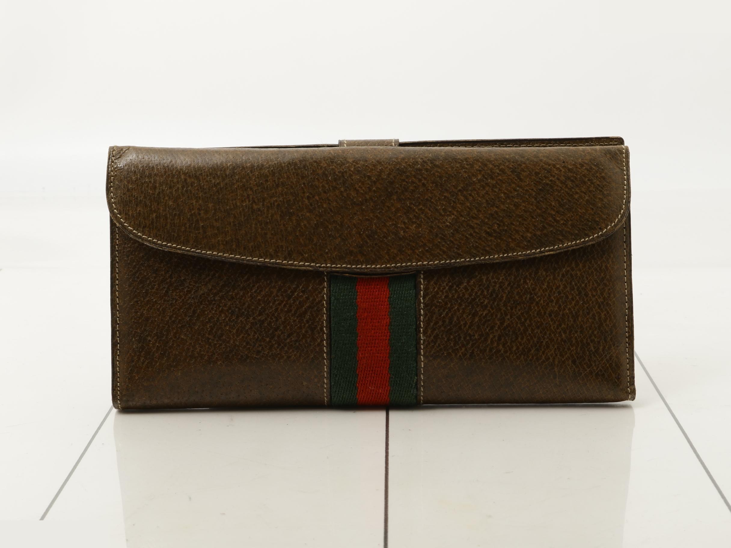 Sherry Line Brown Long Wallet — view 2