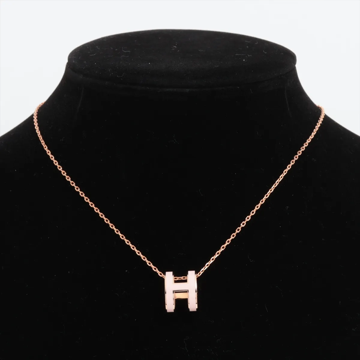 Pop H ST0159 Necklace GP Gold x Pink Thread — view 5