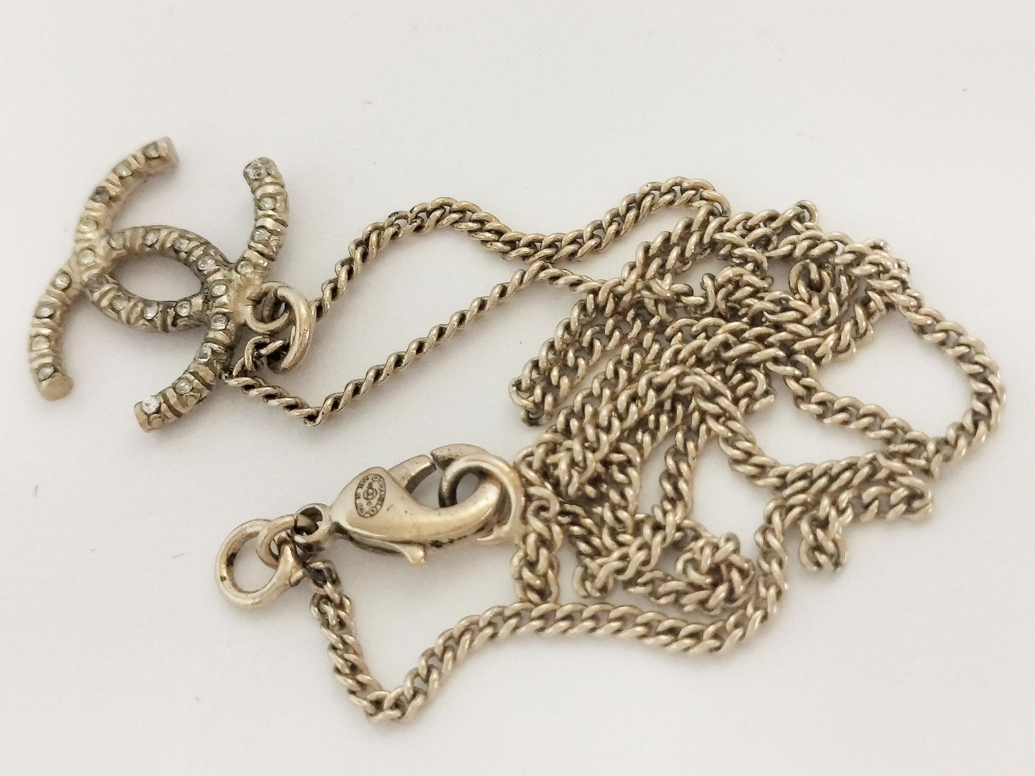 Coco Rhinestone Gold Necklace, Chain approx. 42cm — view 6