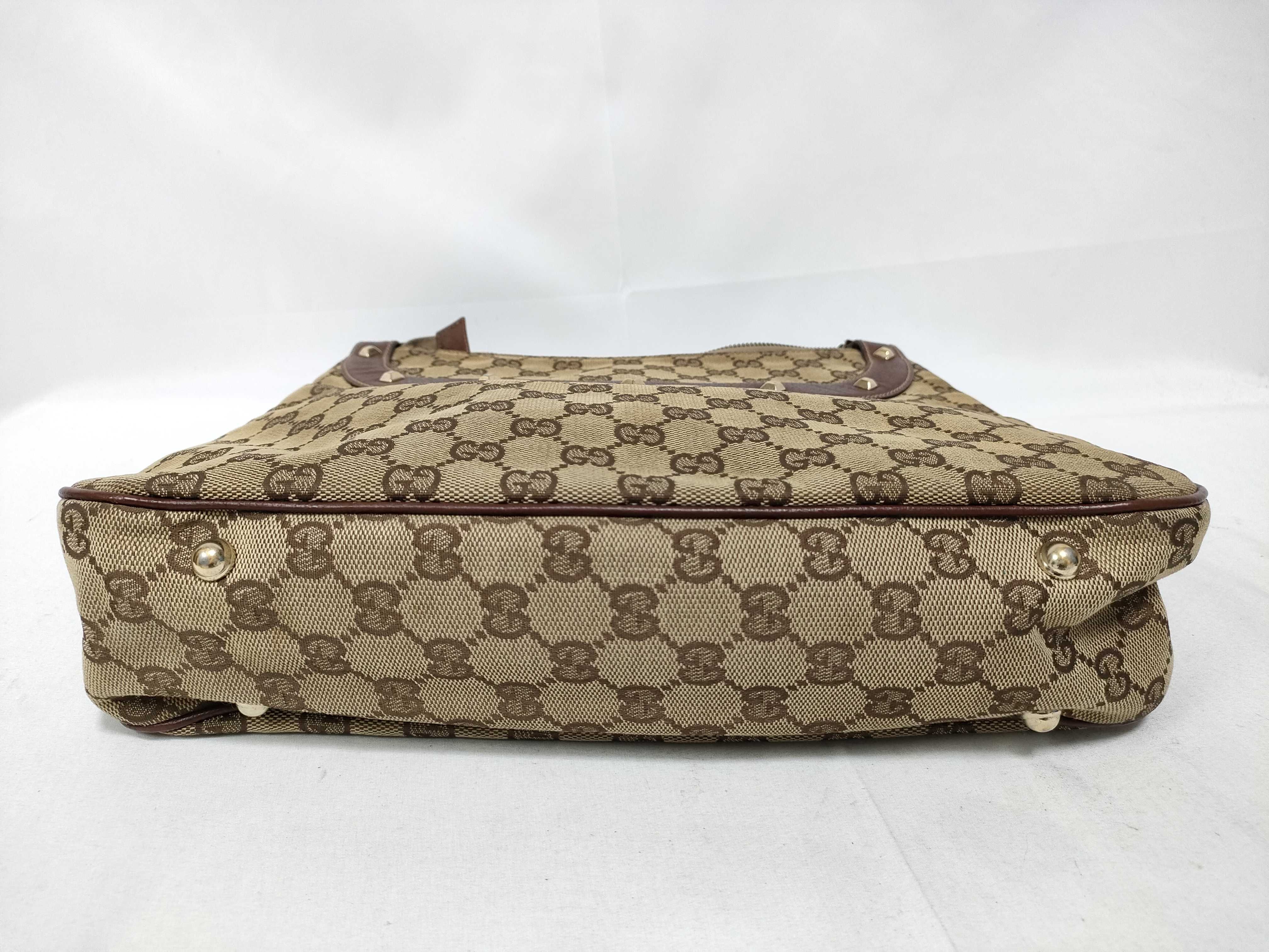 Bamboo Brown Canvas Vintage Bamboo Shoulder Strap Waist Bag Handbag — view 3