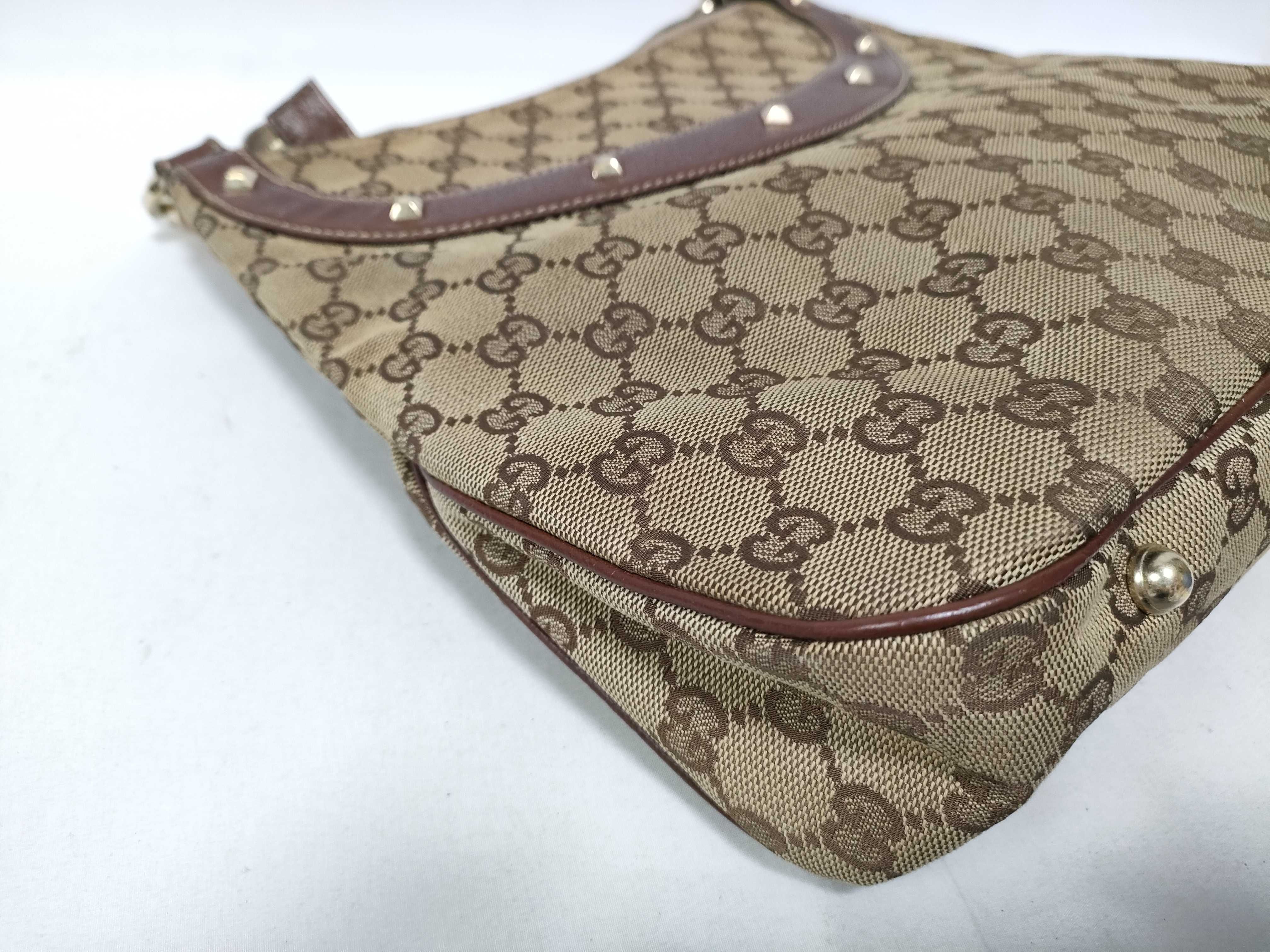 Bamboo Brown Canvas Vintage Bamboo Shoulder Strap Waist Bag Handbag — view 5