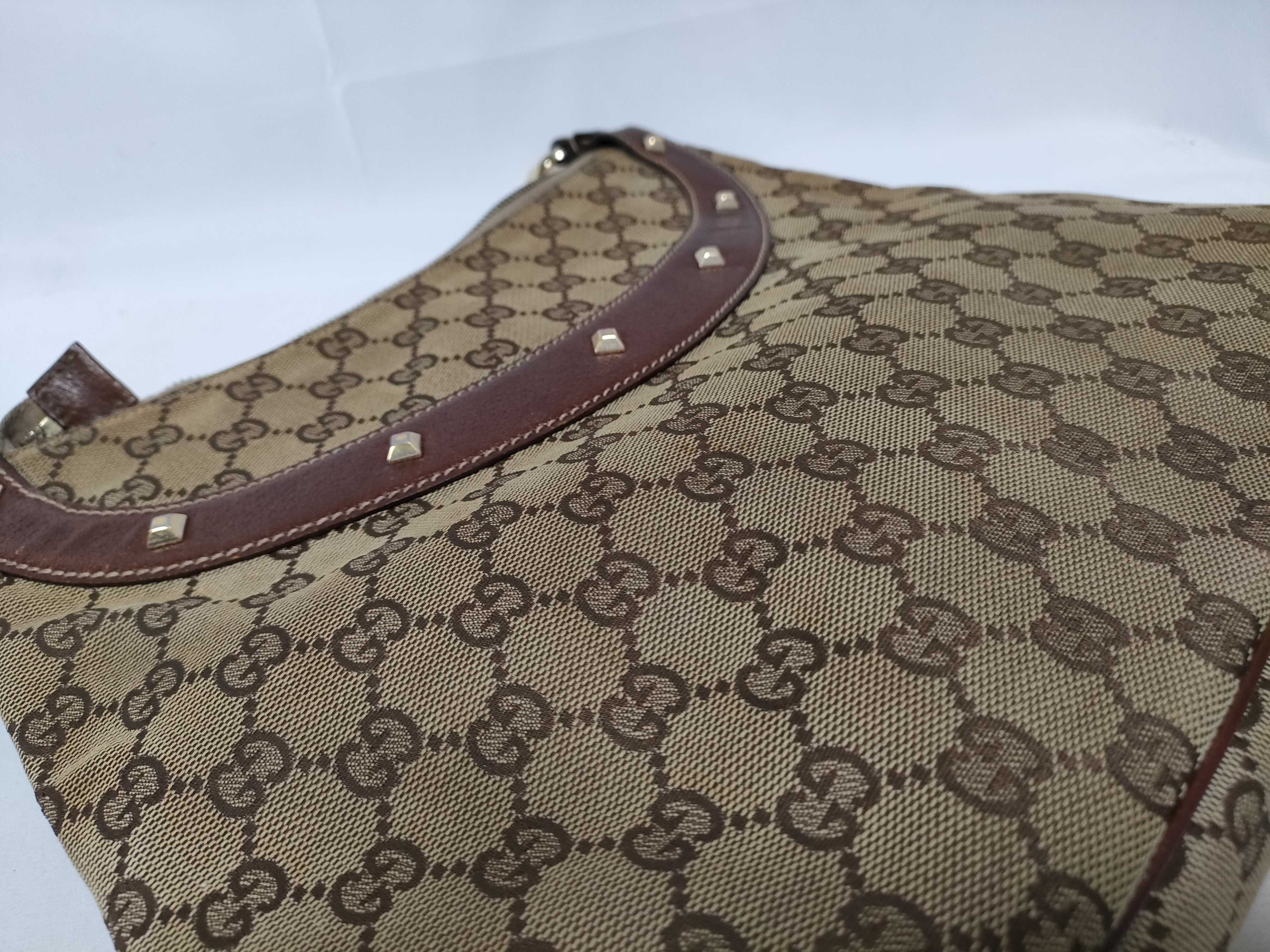 Bamboo Brown Canvas Vintage Bamboo Shoulder Strap Waist Bag Handbag — view 6