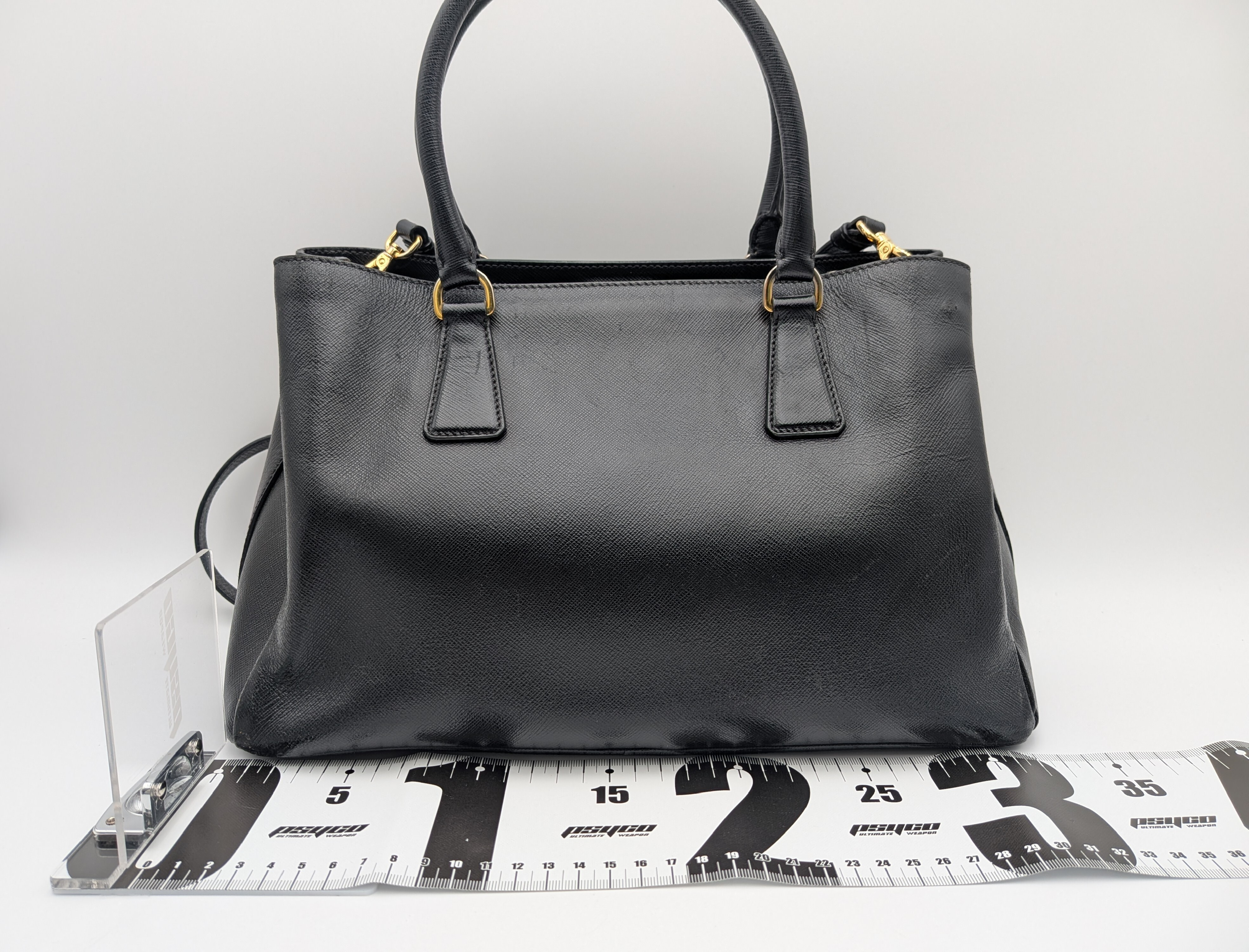 Galleria Shoulder Bag, Saffiano Leather, with Guarantee Card. — view 2