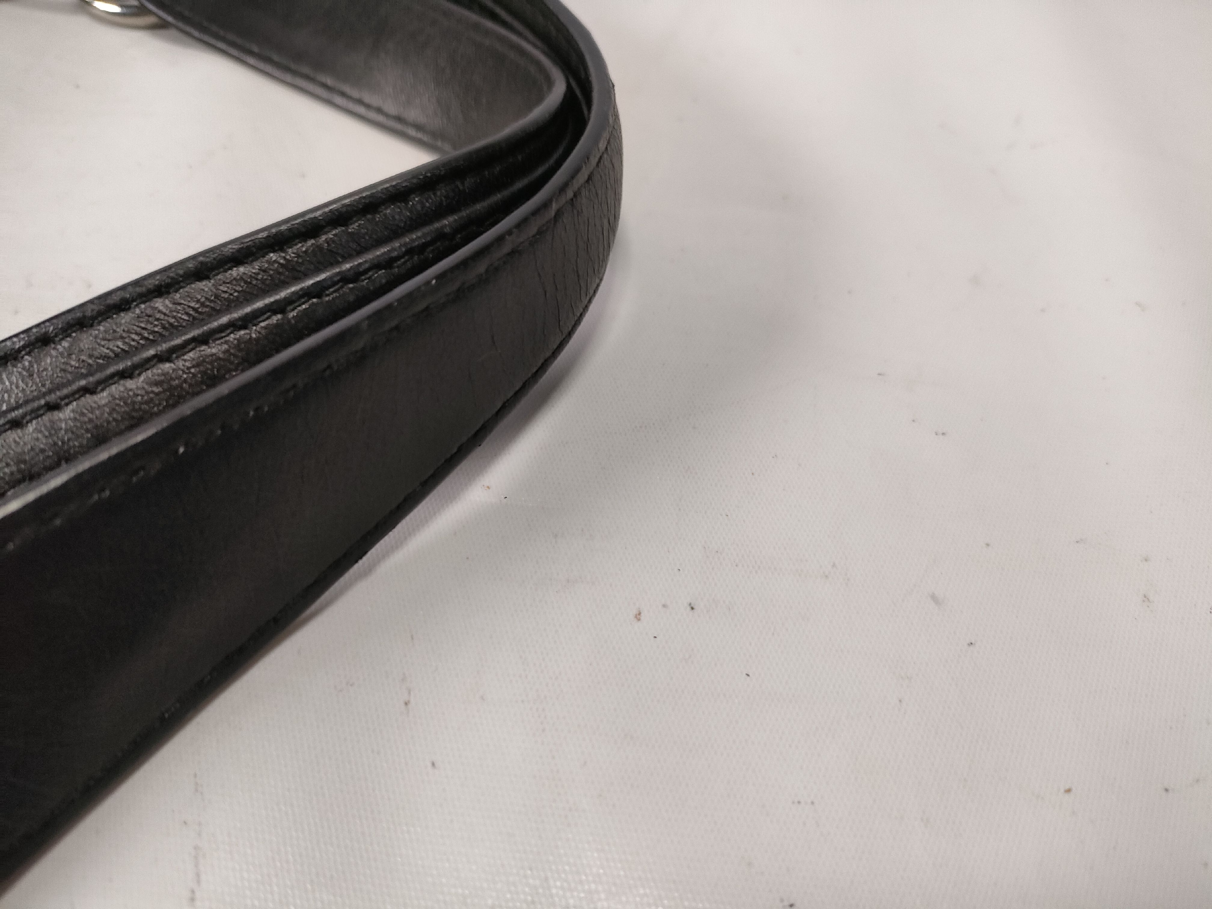 Cannage Leather Chain Tote Bag, Black Tote Bag — view 4