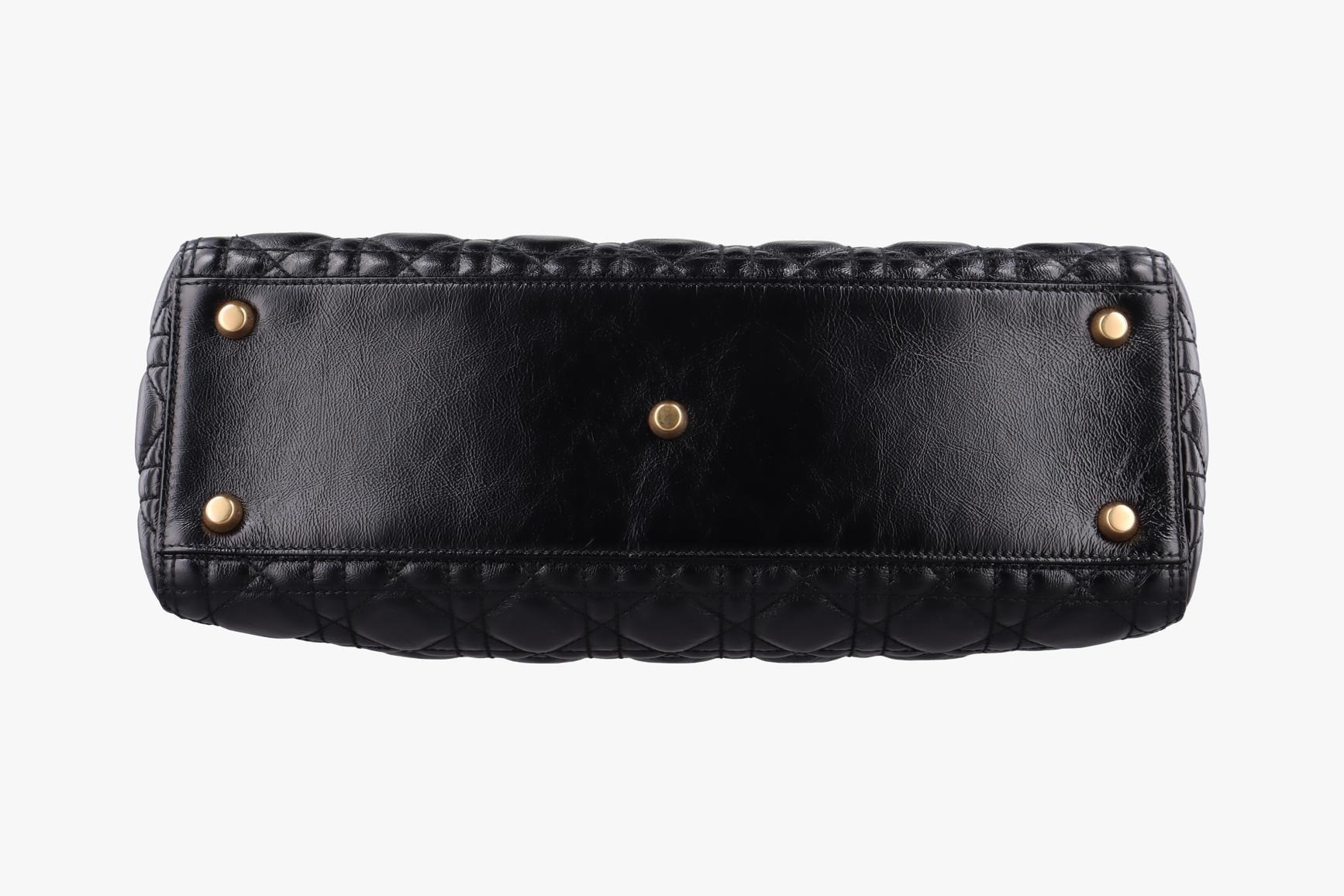 Lady Dior Lambskin Black — view 3