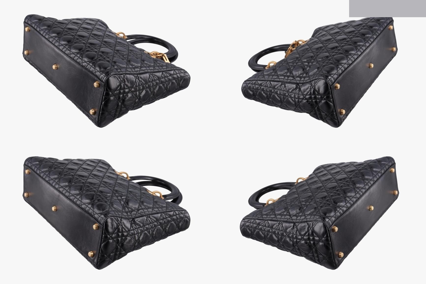 Lady Dior Lambskin Black — view 4