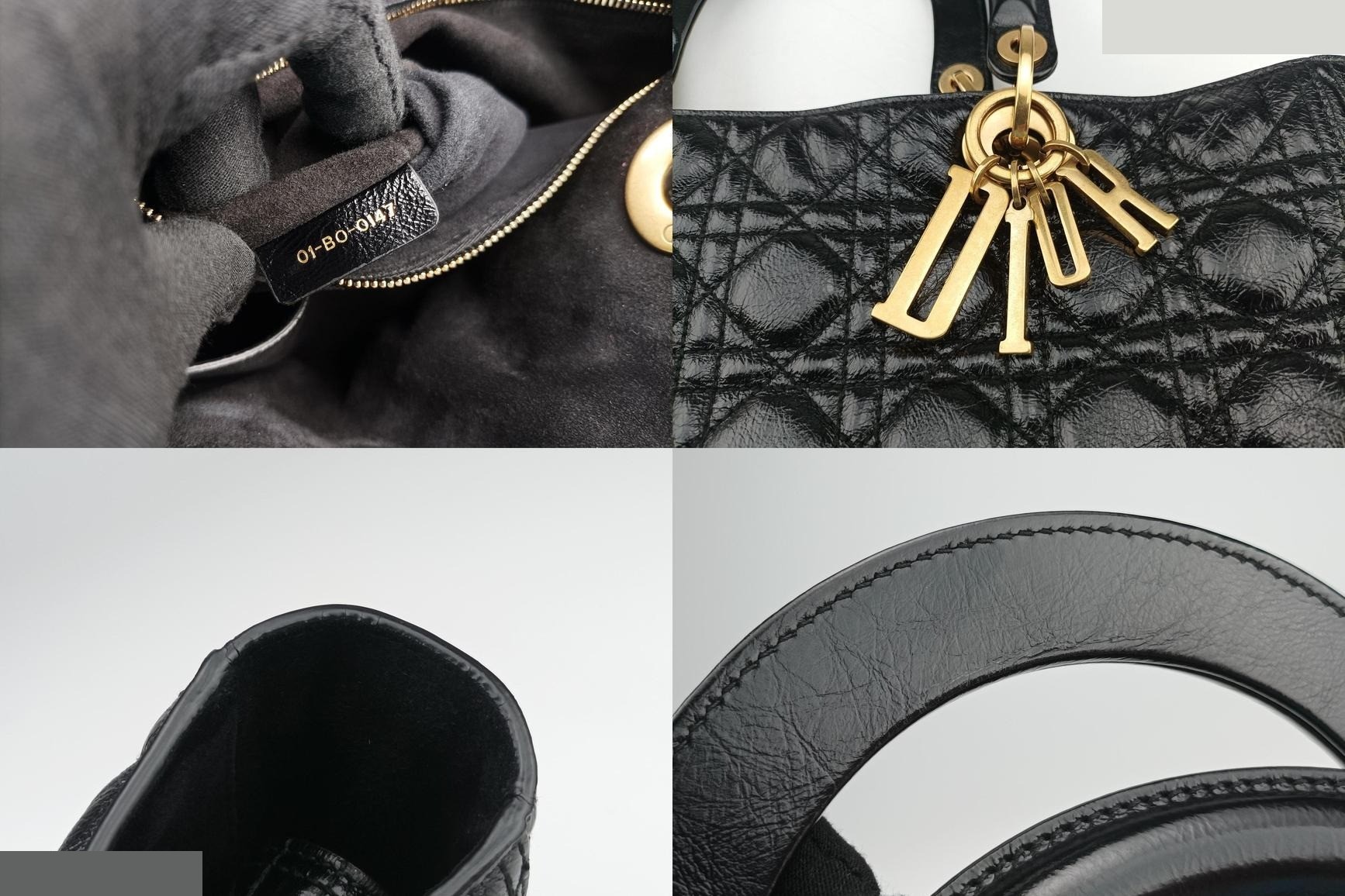 Lady Dior Lambskin Black — view 8
