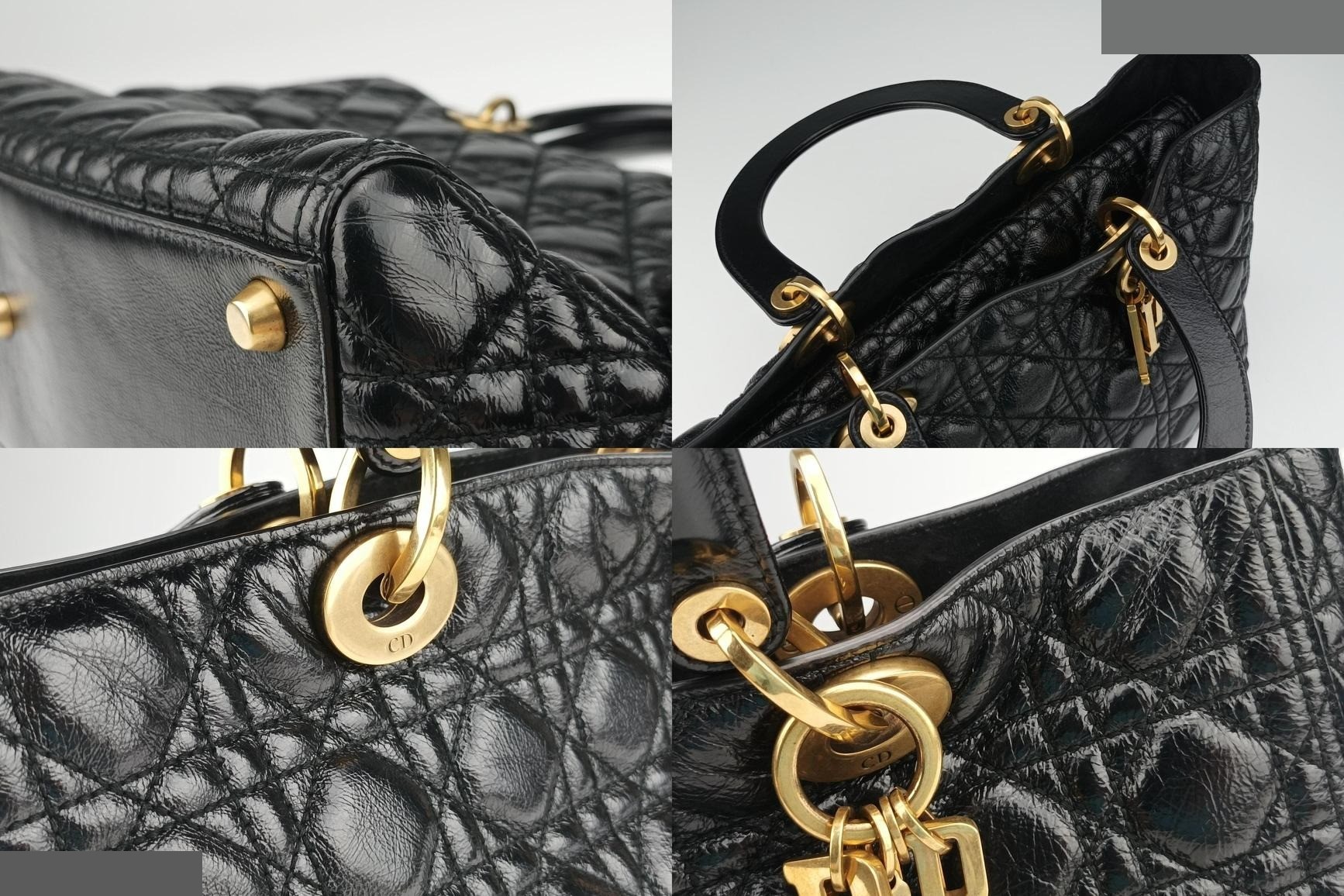 Lady Dior Lambskin Black — view 9