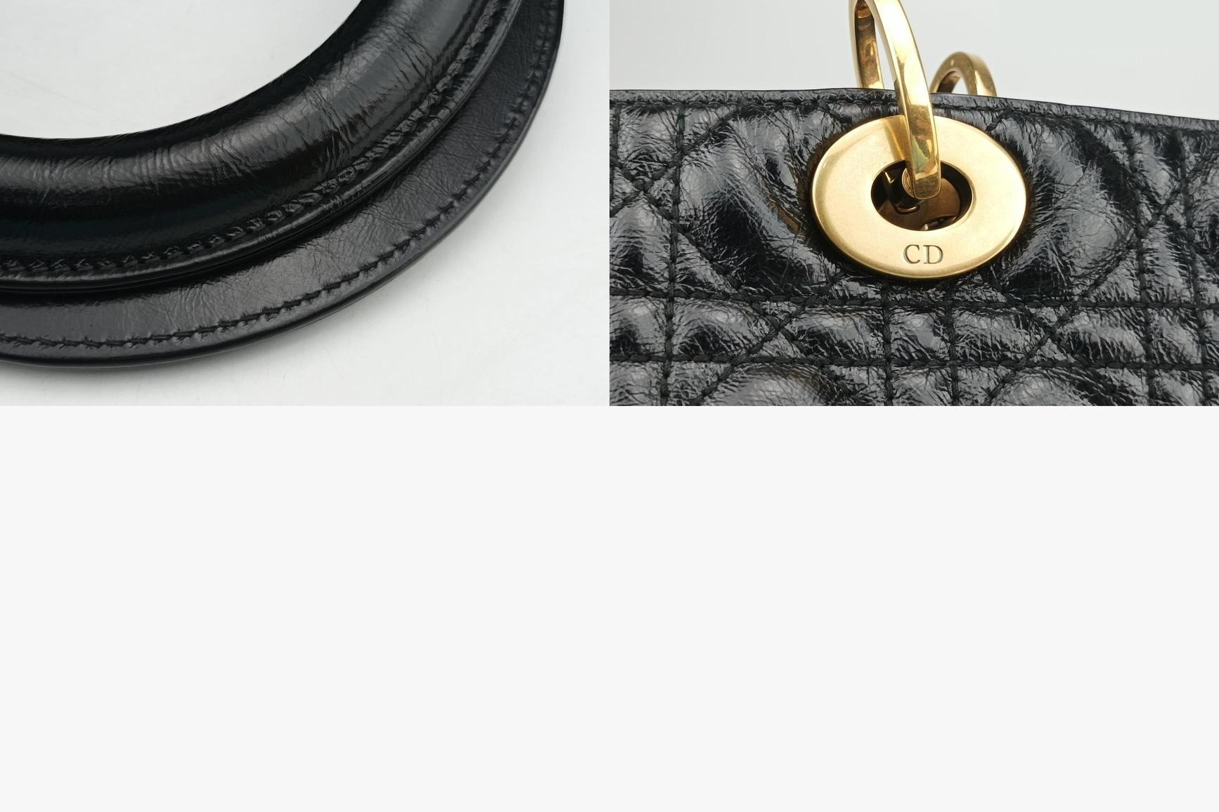 Lady Dior Lambskin Black — view 10