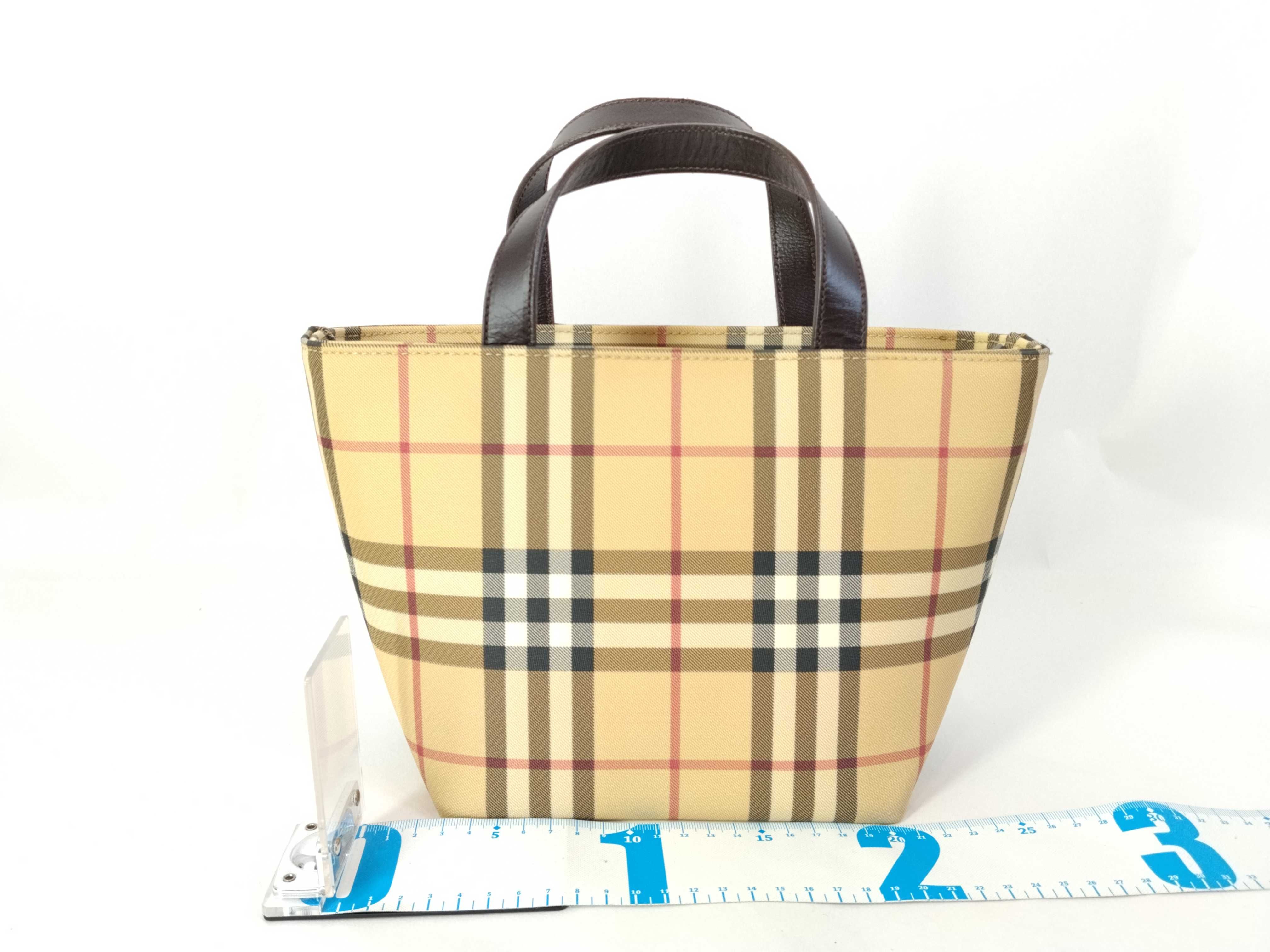 D. Nova Check Pattern Tote Bag — view 2