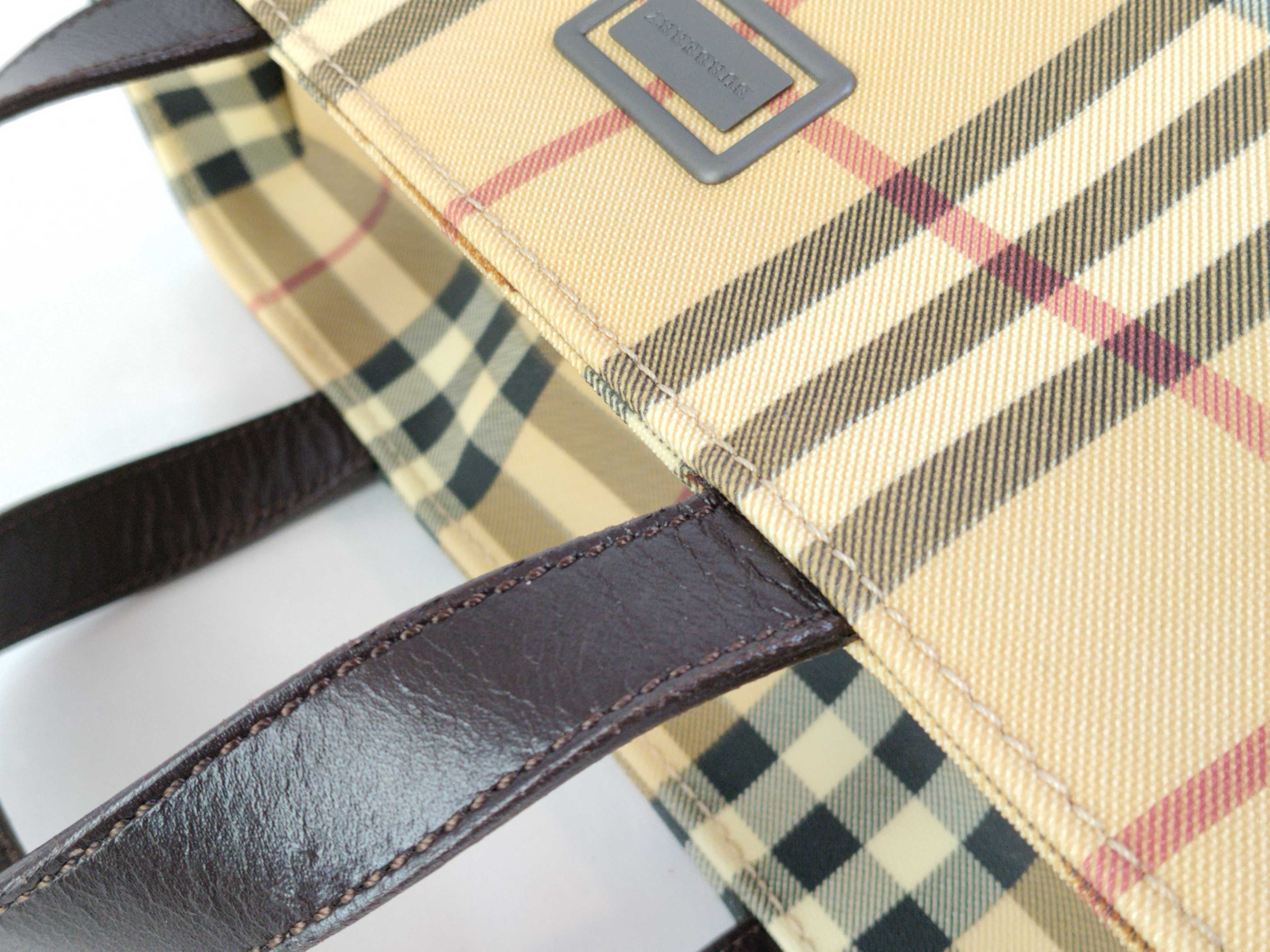 D. Nova Check Pattern Tote Bag — view 6