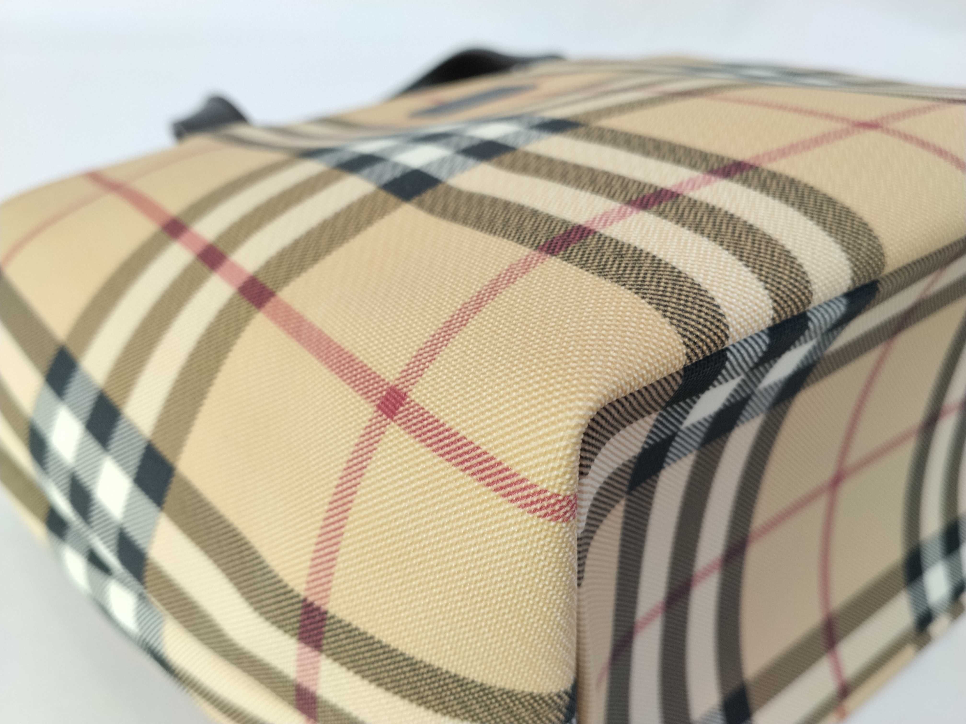 D. Nova Check Pattern Tote Bag — view 7