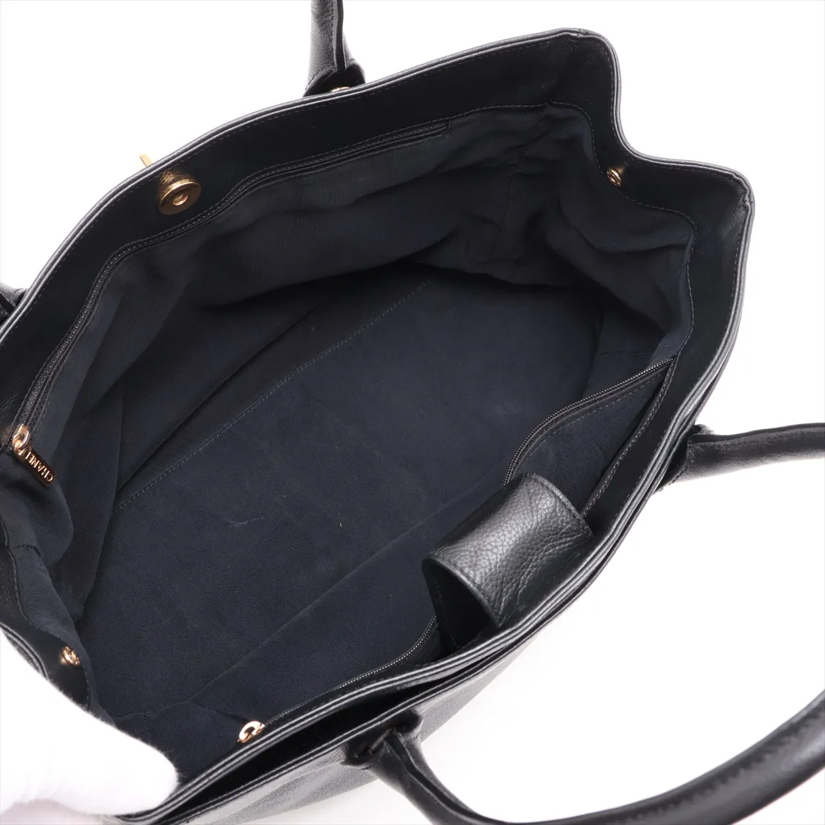[Individually packaged] Chanel Executive Caviar Skin 2-Way Tote Bag, Black with Gold Hardware, 14844167, Series 14 — view 8