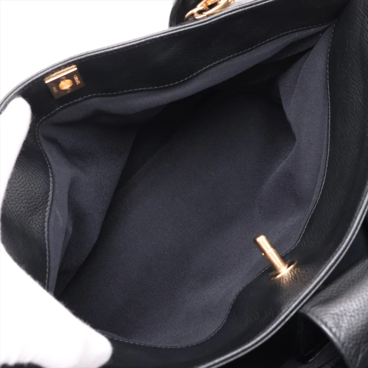 [Individually packaged] Chanel Executive Caviar Skin 2-Way Tote Bag, Black with Gold Hardware, 14844167, Series 14 — view 9