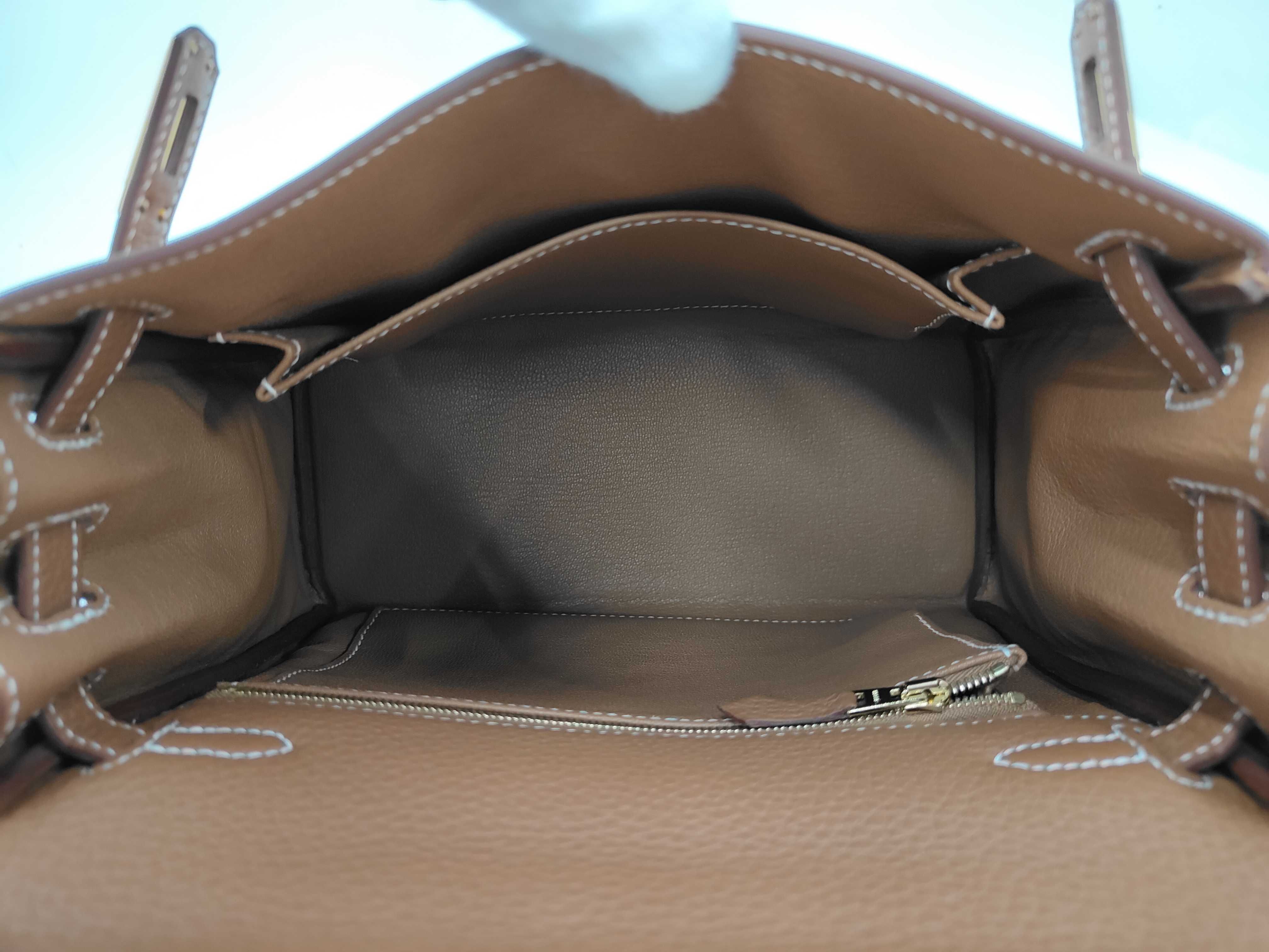 Kelly 25 Togo Leather Gold Hardware Inside Stitching G Stamp Handbag — view 12