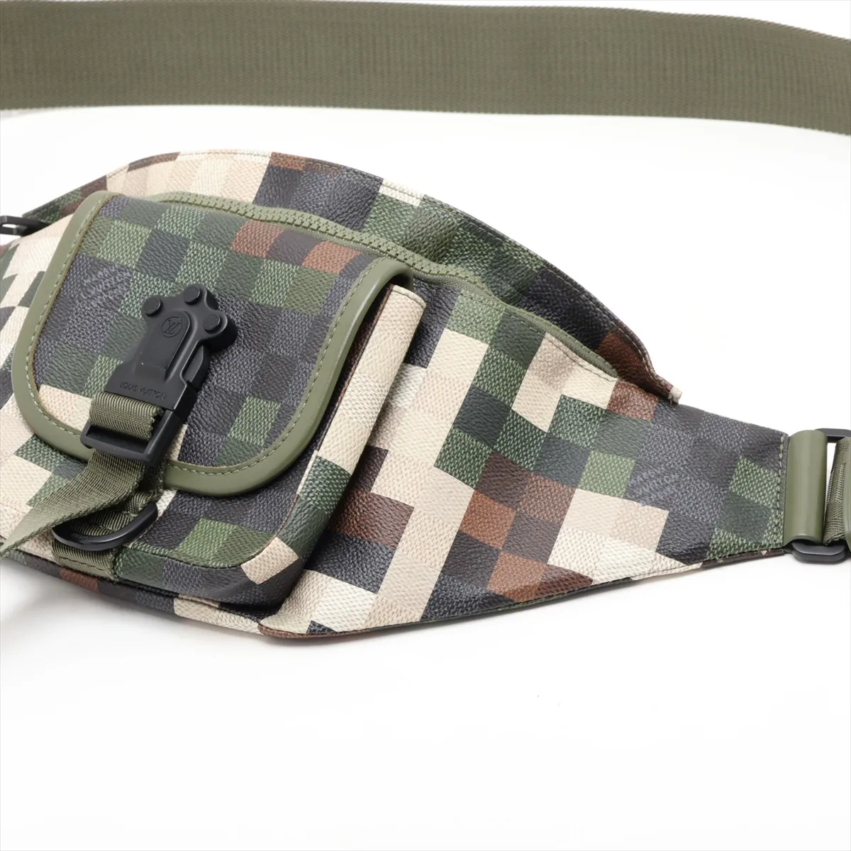 Damouflage Canvas Motion Bum Bag M24446 Green (RFID detected) — view 3