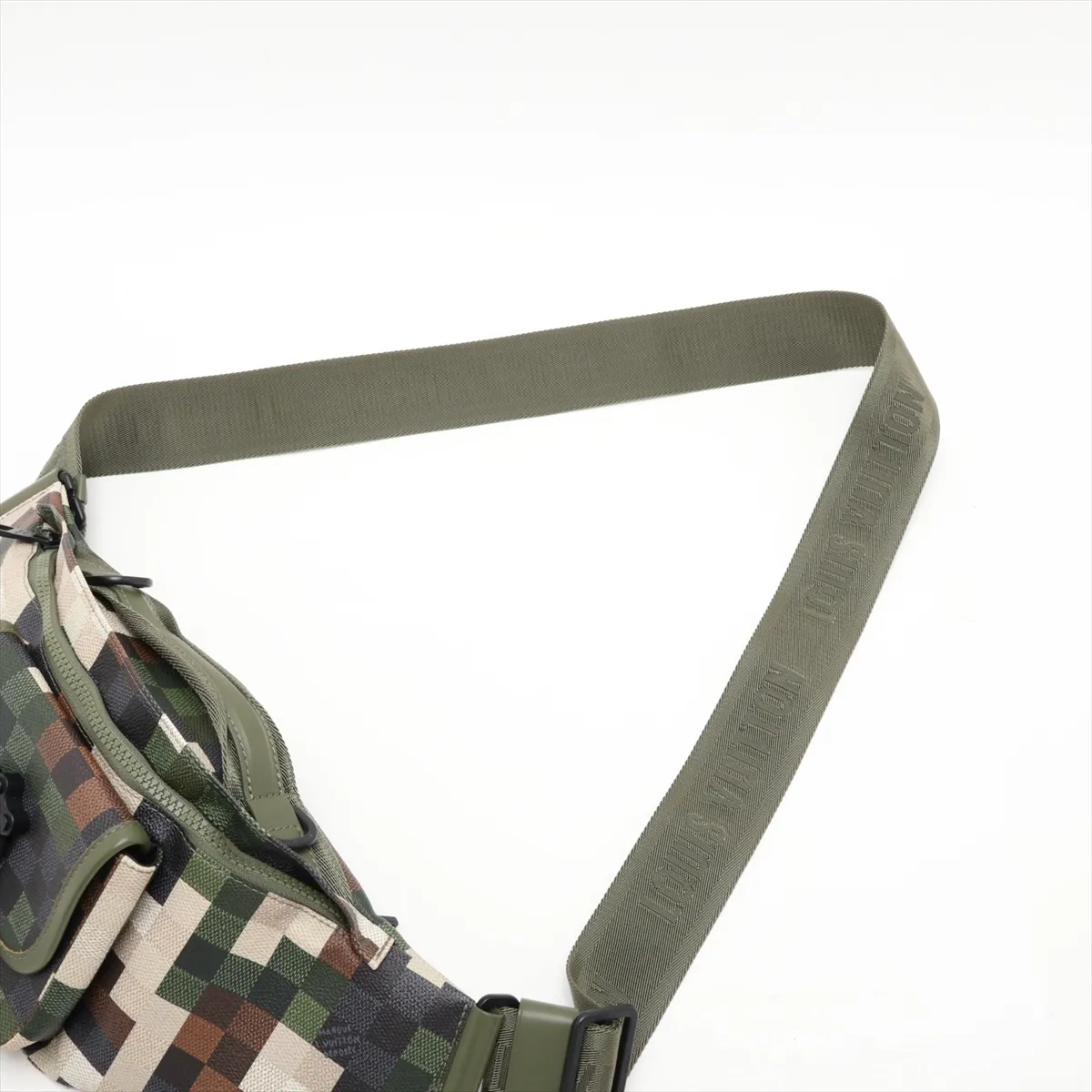 Damouflage Canvas Motion Bum Bag M24446 Green (RFID detected) — view 7