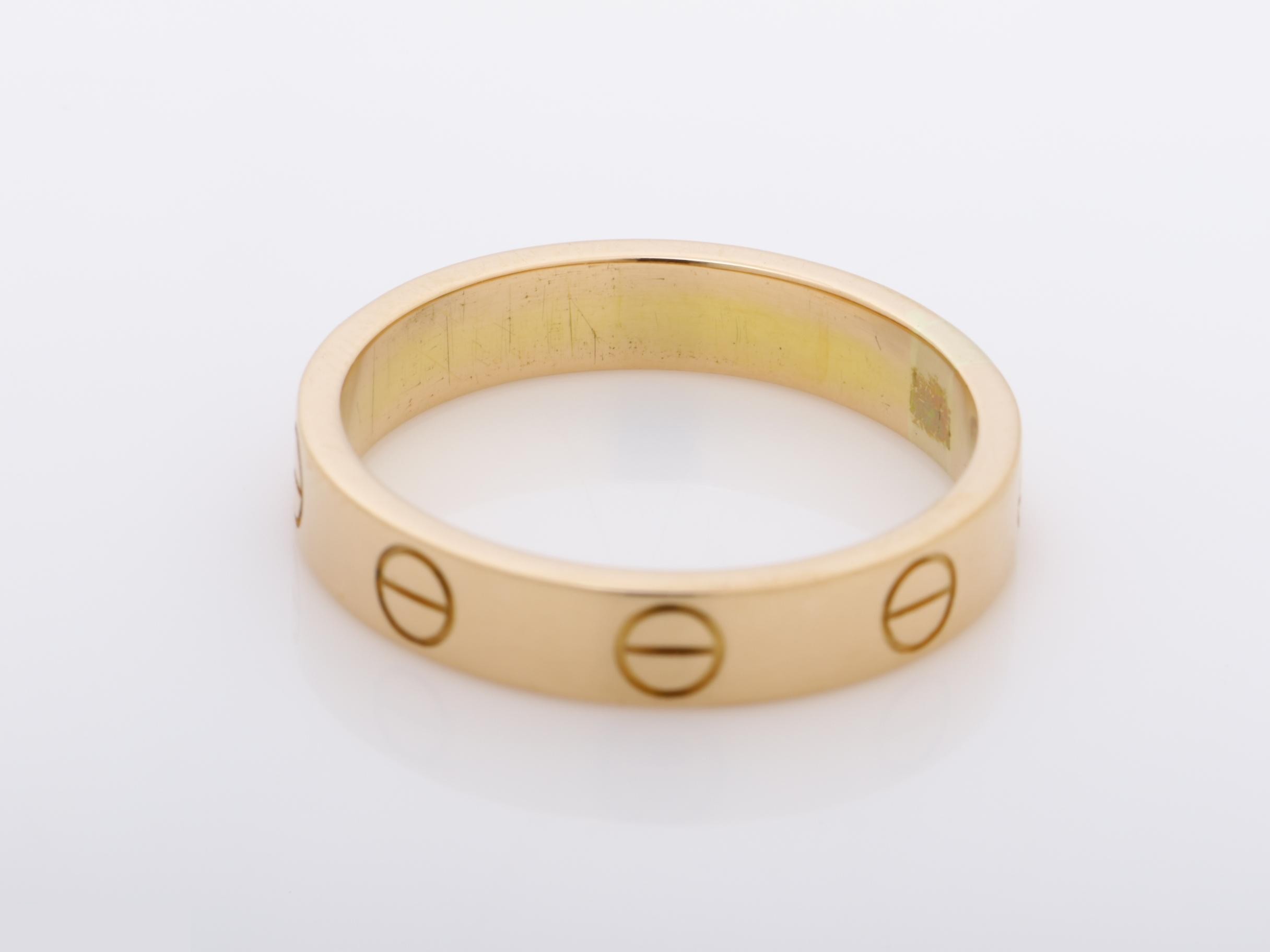 Mini Love Ring, 750PG, Size #50, 3.68g, Width approx. 3.5mm — view 4