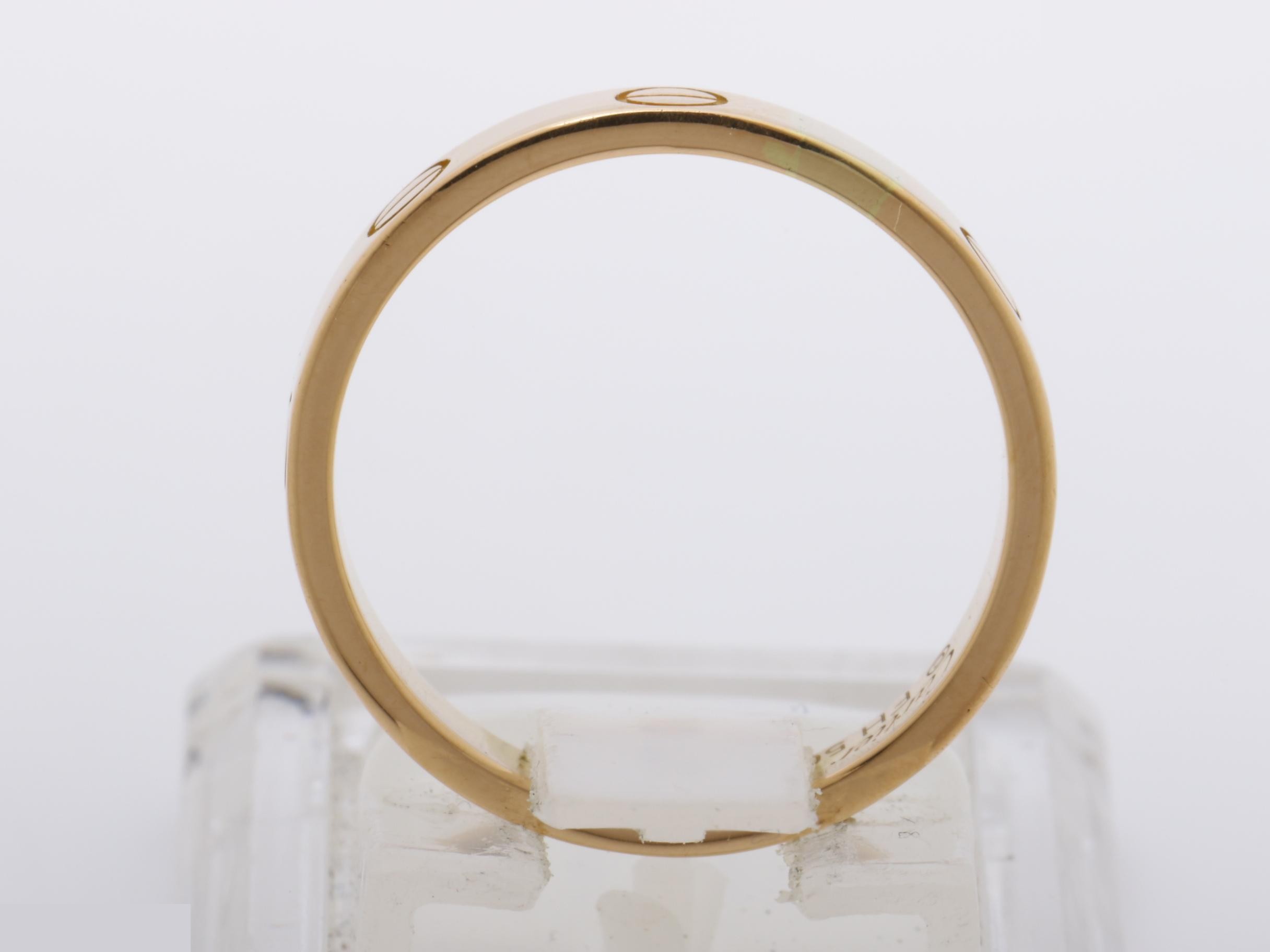 Mini Love Ring, 750PG, Size #50, 3.68g, Width approx. 3.5mm — view 5