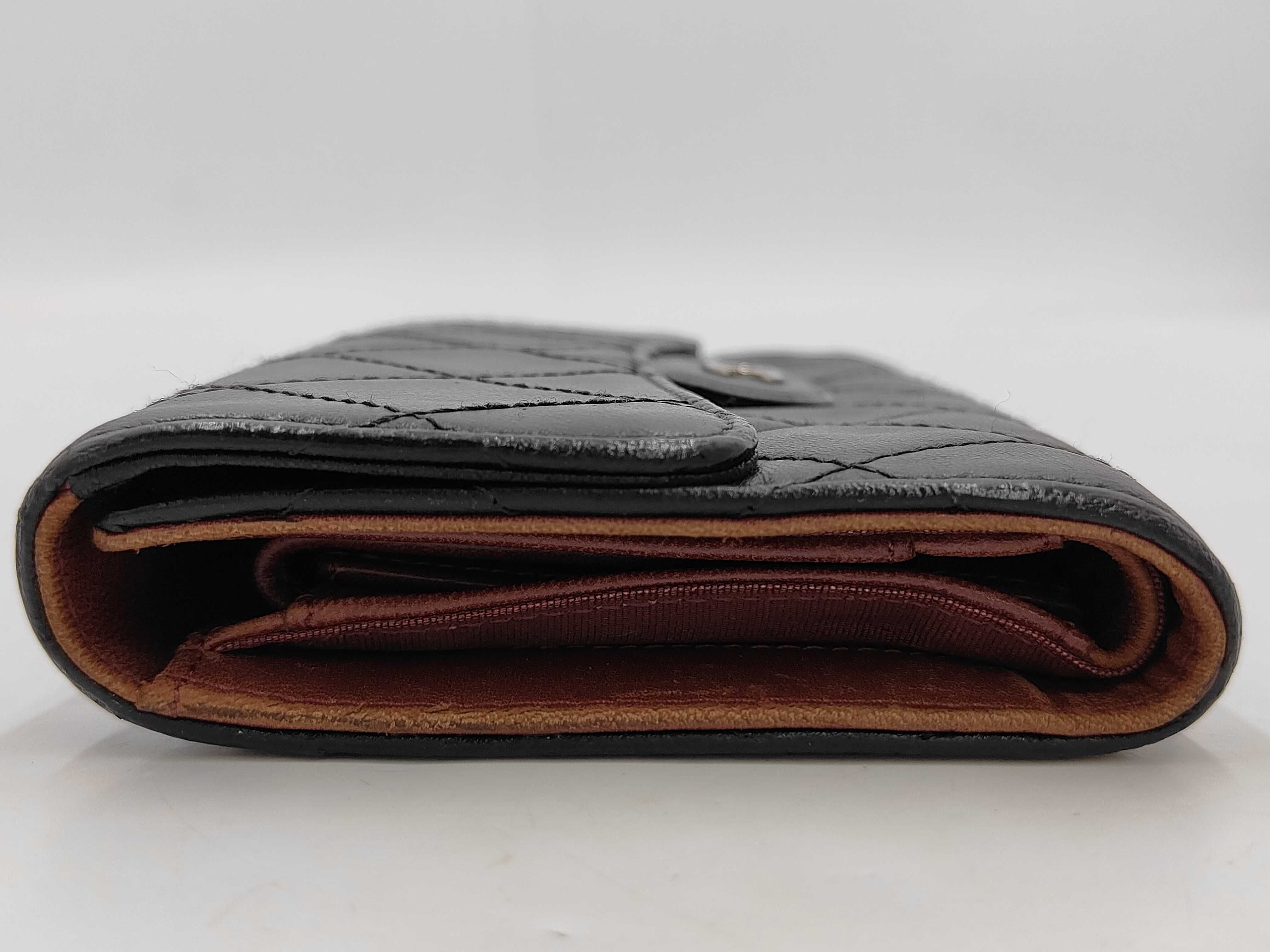 Coco Mark Matelassé Lambskin Tri-fold Wallet (with seal and card holder) — view 6