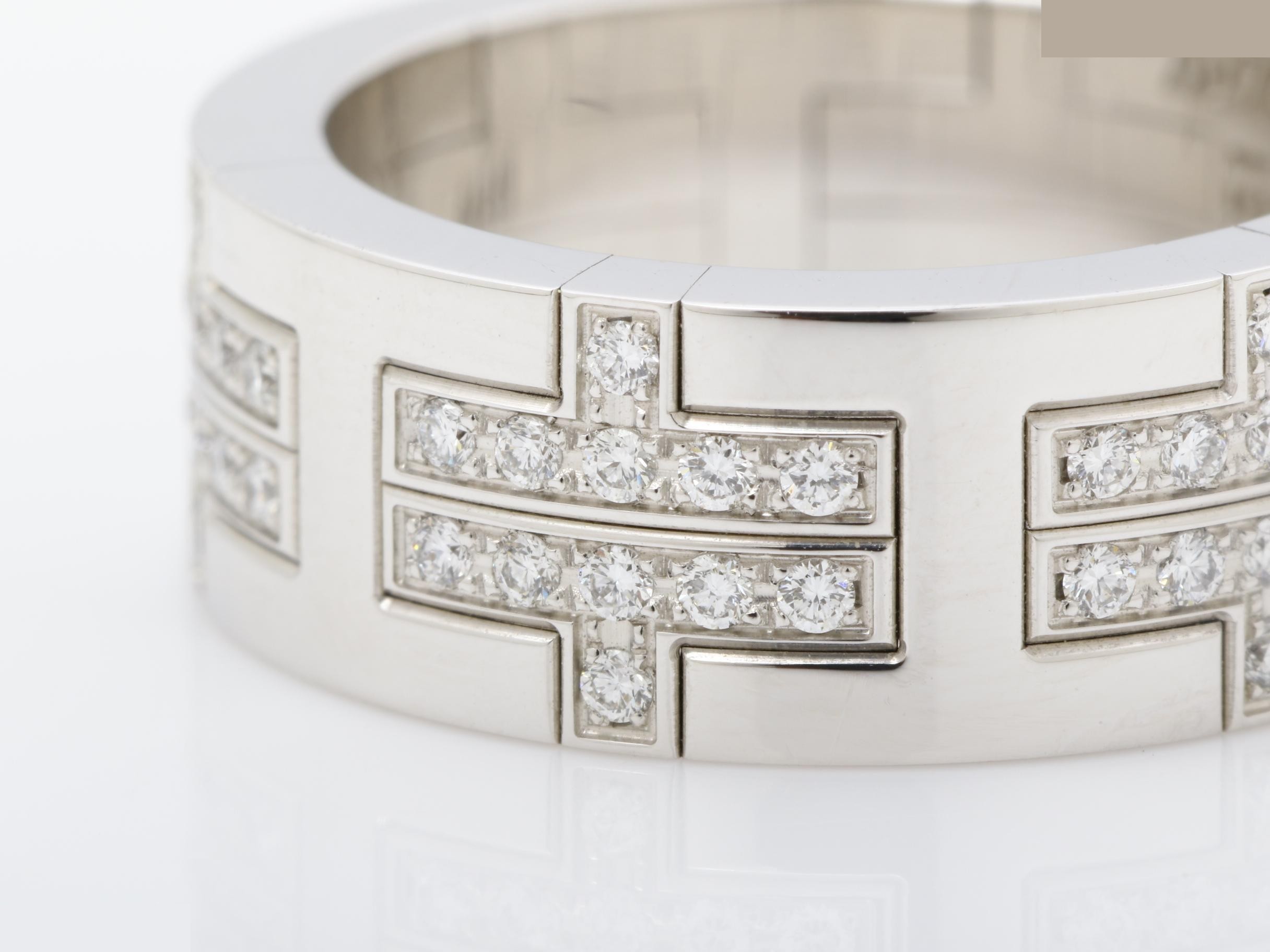 Kilim ring with diamond, size 51, 11.1g, 750WG — view 3