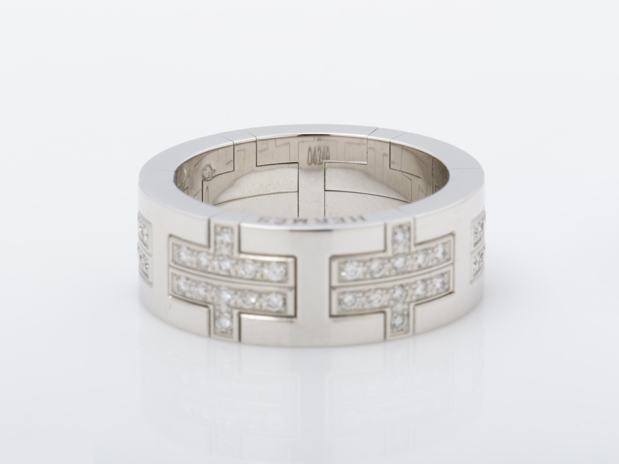 Kilim ring with diamond, size 51, 11.1g, 750WG — view 4