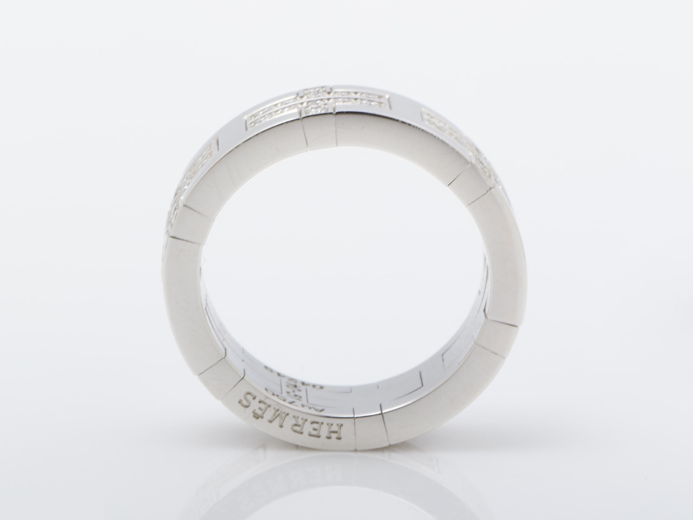 Kilim ring with diamond, size 51, 11.1g, 750WG — view 5
