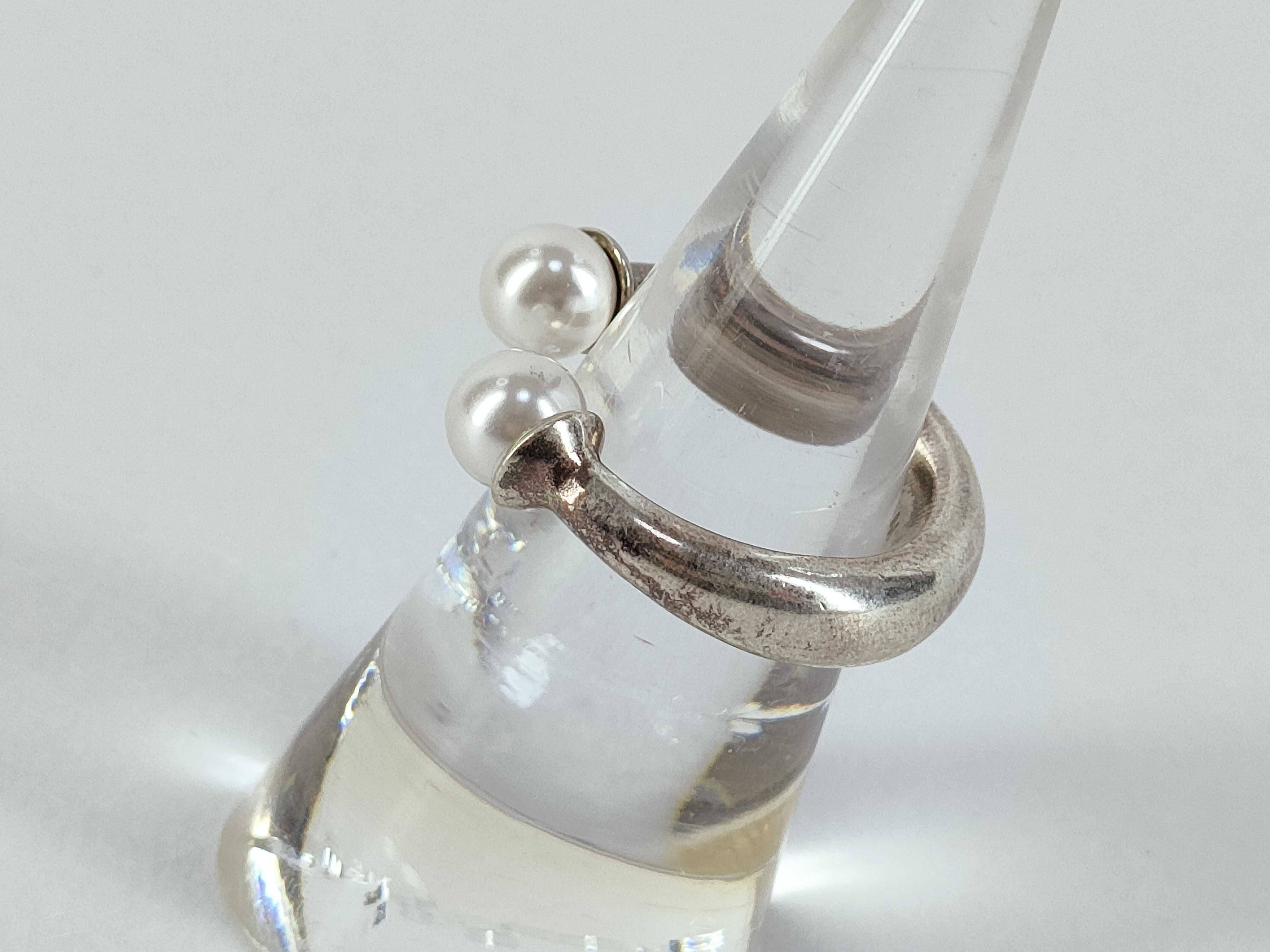 Tribal Pearl Ring, Size M — view 2
