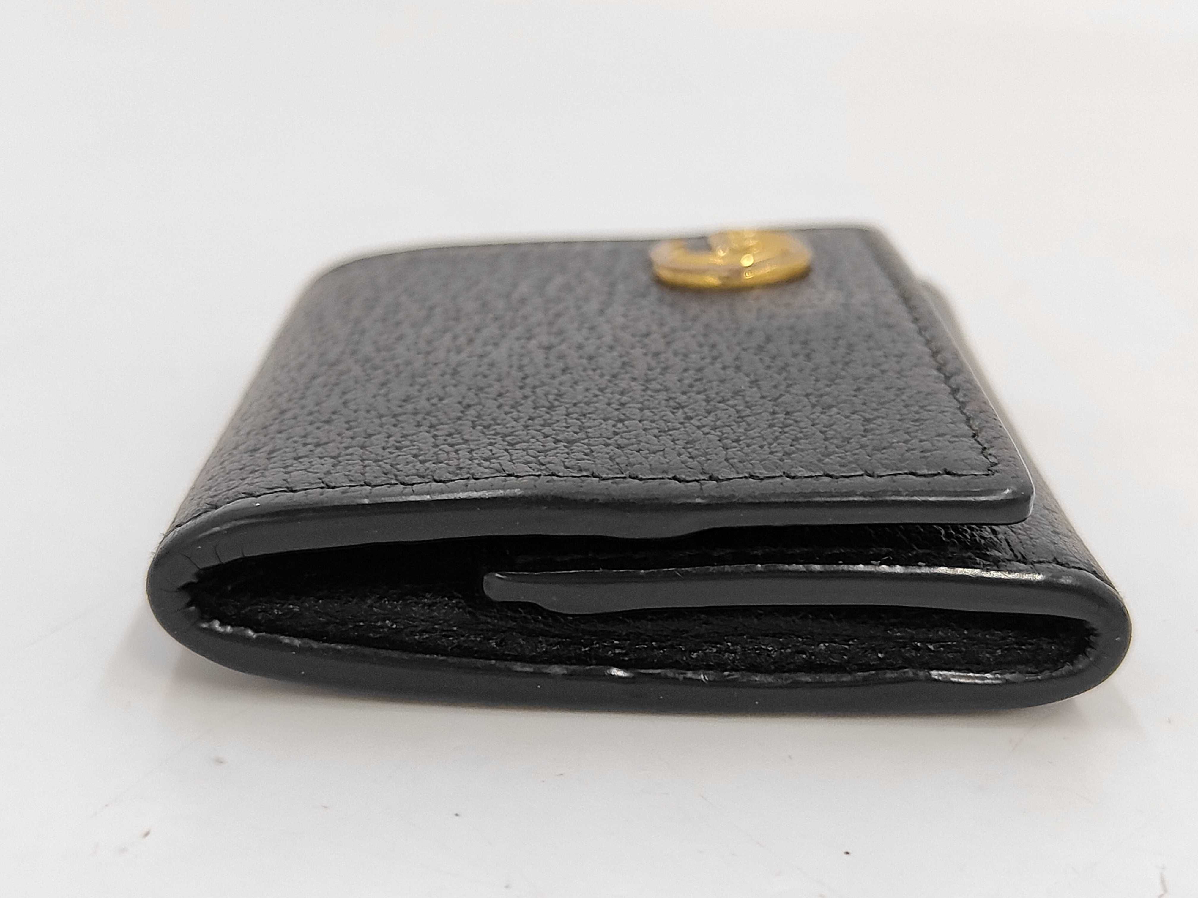 Petite Marmont Coin Case, Leather, Black, 473959 Wallet — view 7