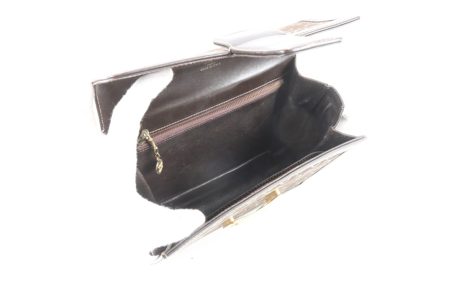 Sulky Carriage Hardware Leather Canvas 2-Way Shoulder Bag — view 8