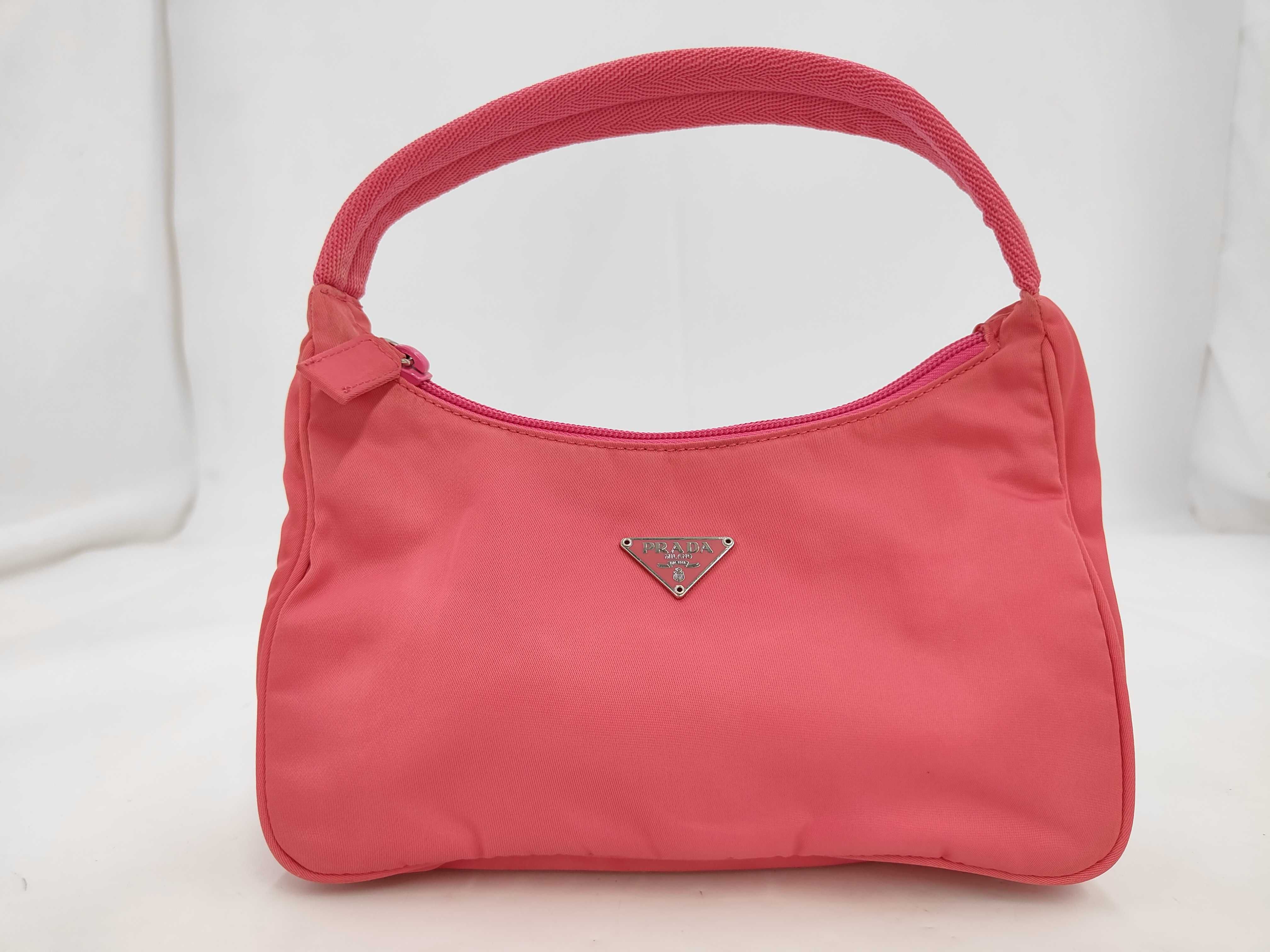 Nylon Handbag Pink Handbag