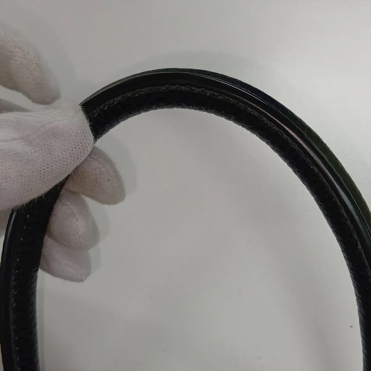 [Individually packaged] Hermes Birkin 30 Letournée Togo Black Gold Hardware C: 1999 Handle edges have been repaired by an aftermarket company — view 12