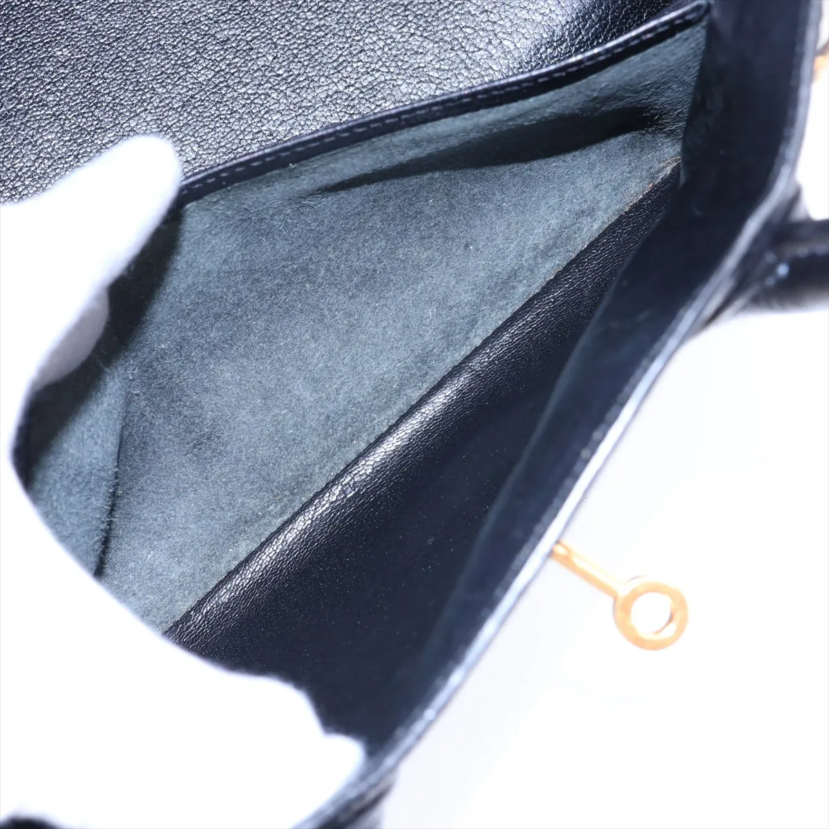 [Individually packaged] Hermes Birkin 30 Letournée Togo Black Gold Hardware C: 1999 Handle edges have been repaired by an aftermarket company — view 9