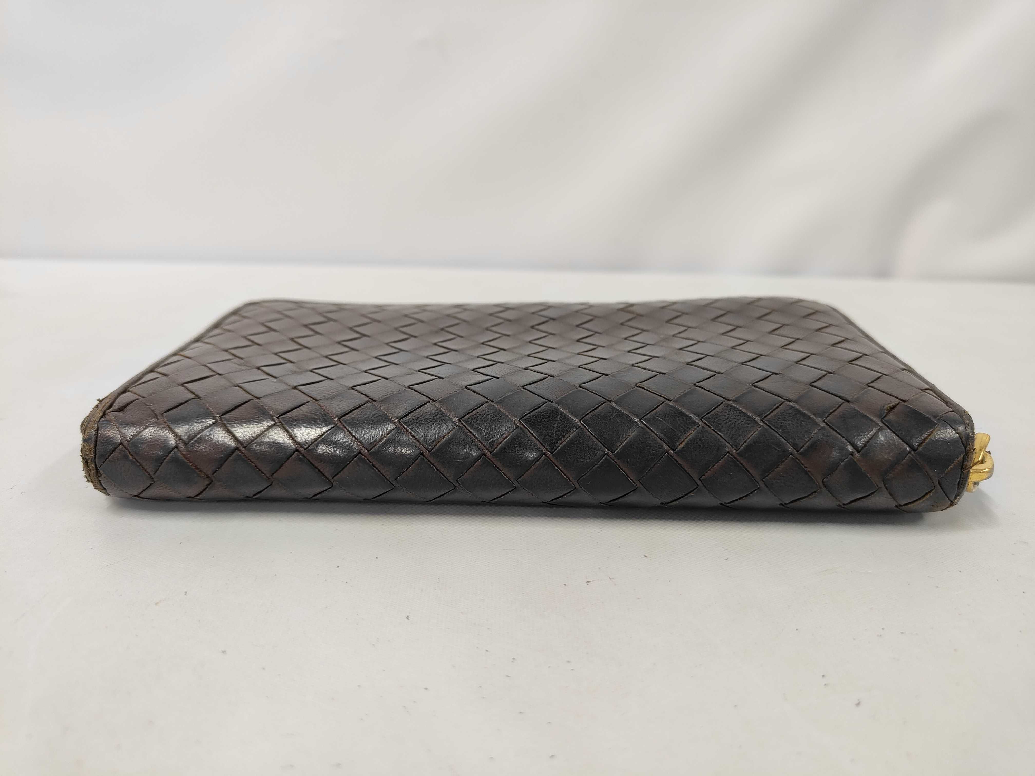 Intrecciato Round Zip Long Wallet — view 4