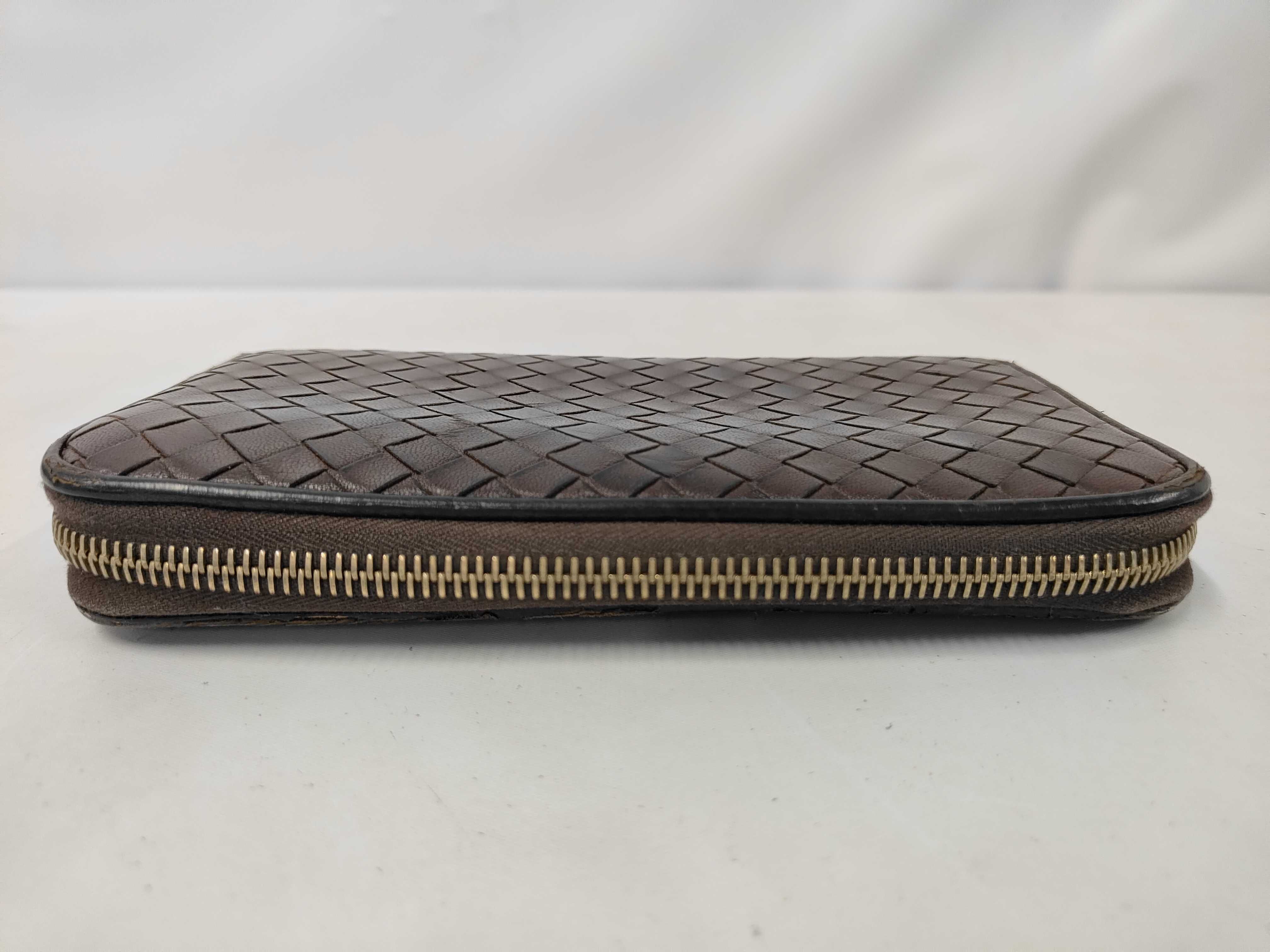 Intrecciato Round Zip Long Wallet — view 6