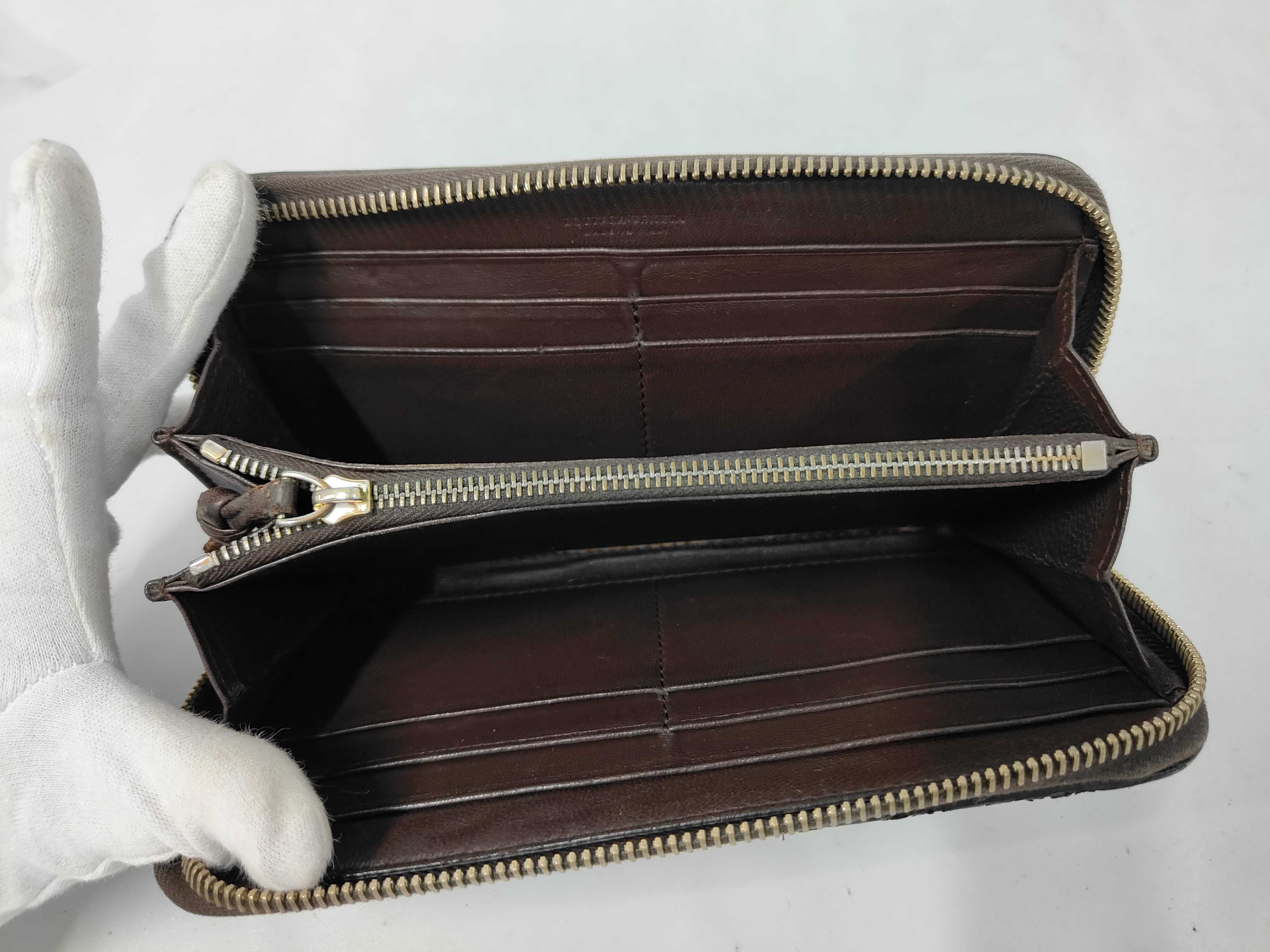 Intrecciato Round Zip Long Wallet — view 8
