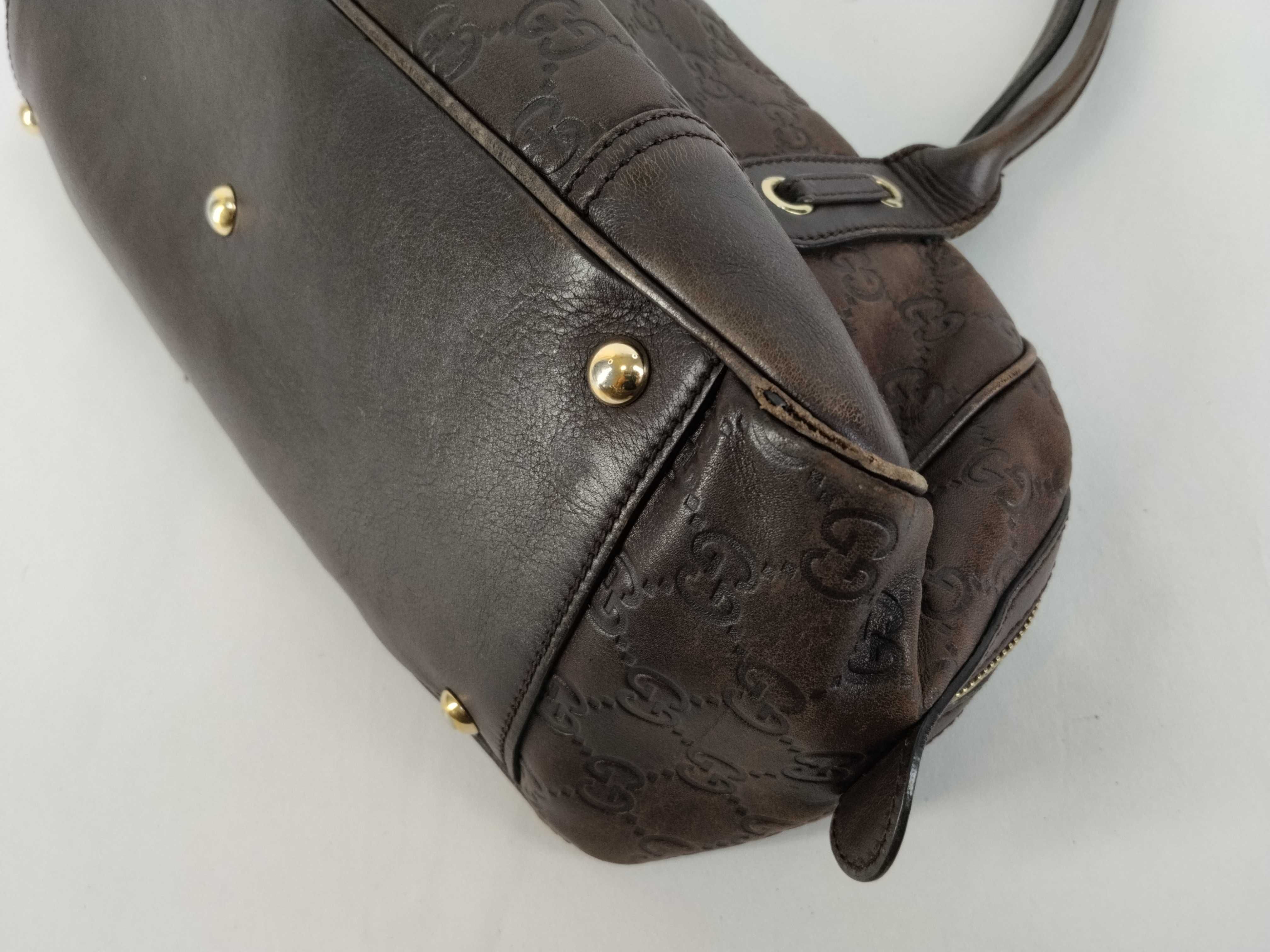 Guccissima Princy Leather Handbag Brown 161720 Handbag — view 6