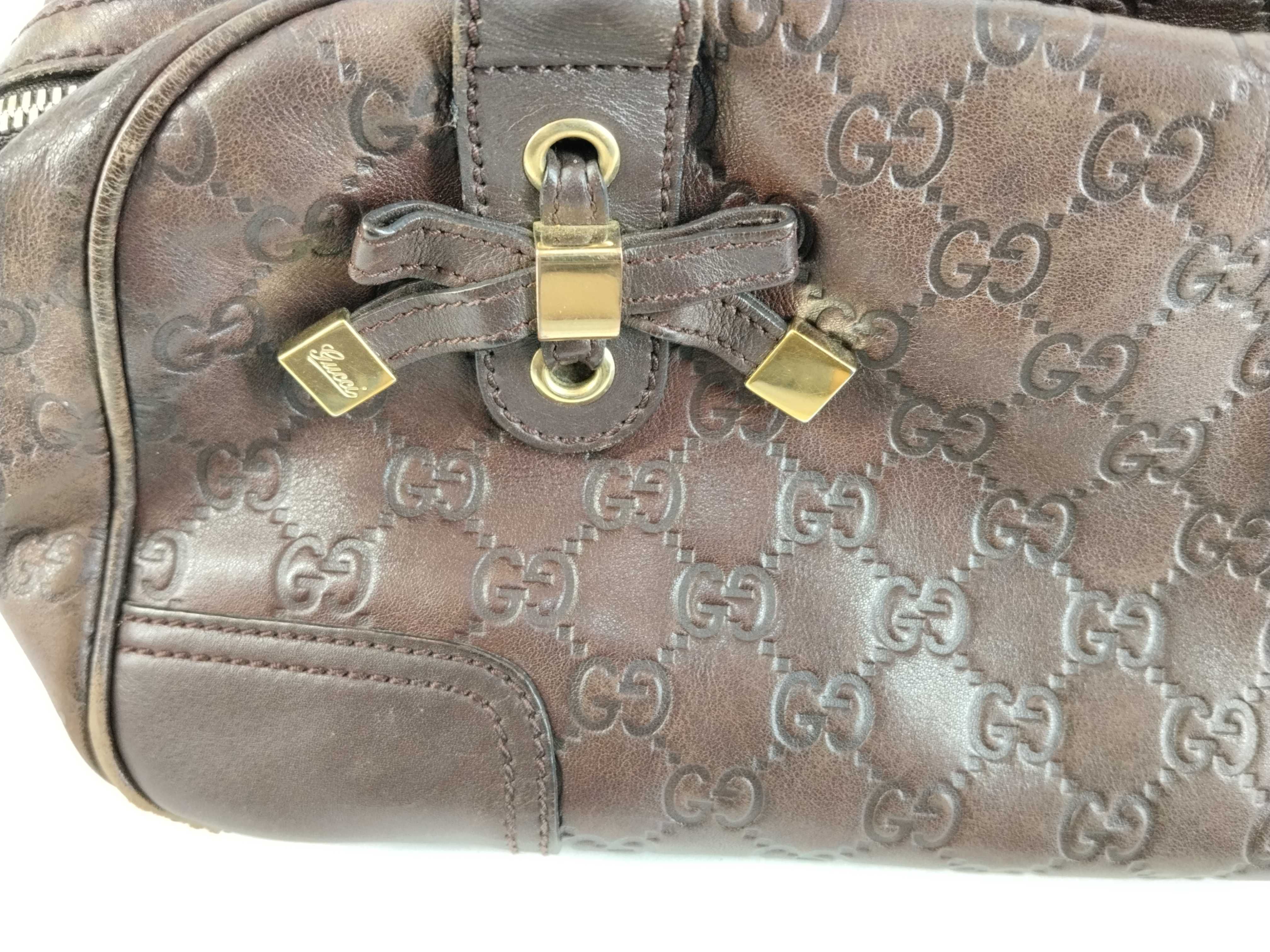 Guccissima Princy Leather Handbag Brown 161720 Handbag — view 8