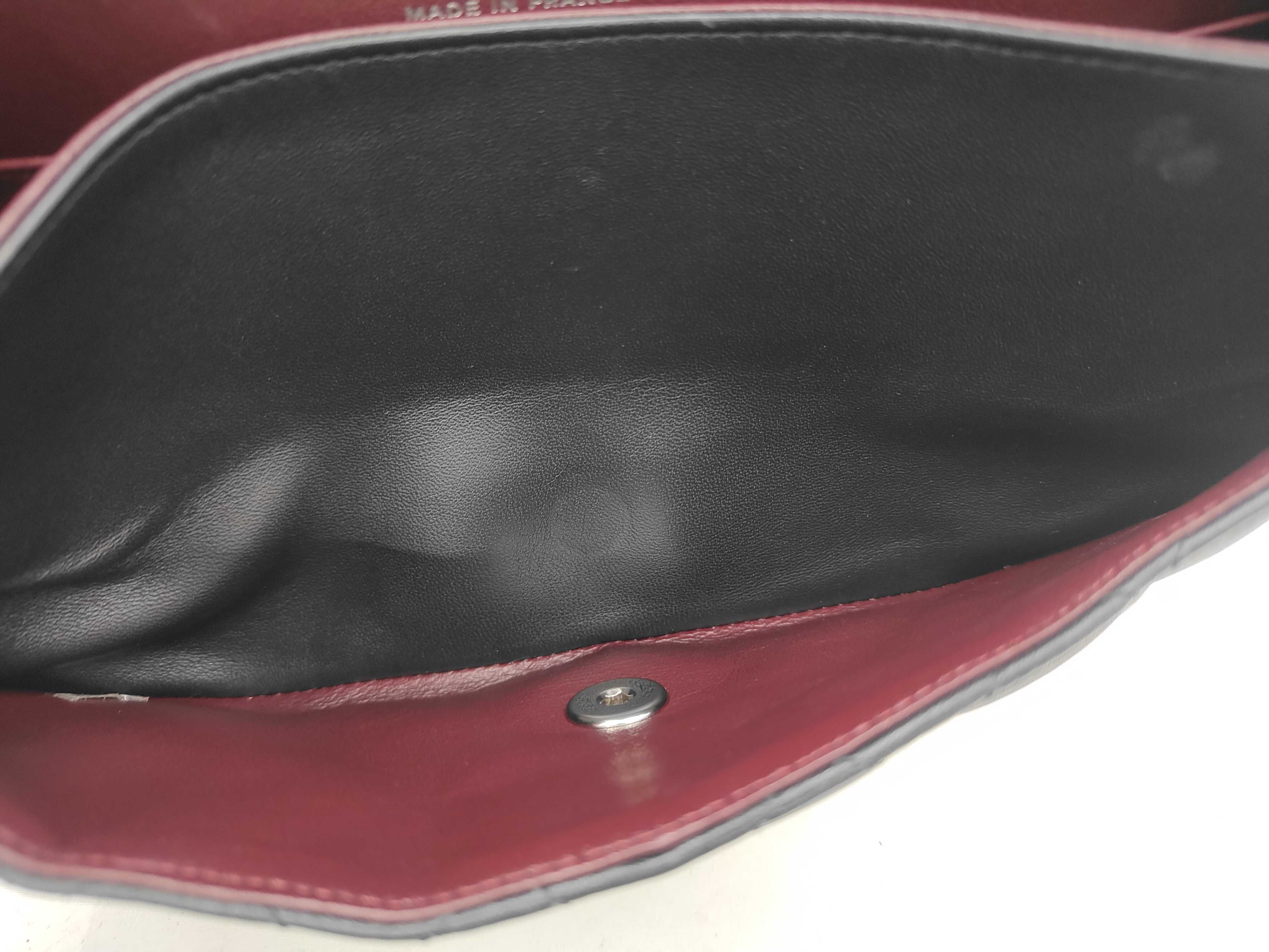 Matelassé 25 Double Flap Chain Shoulder Bag, Lambskin, Black — view 9